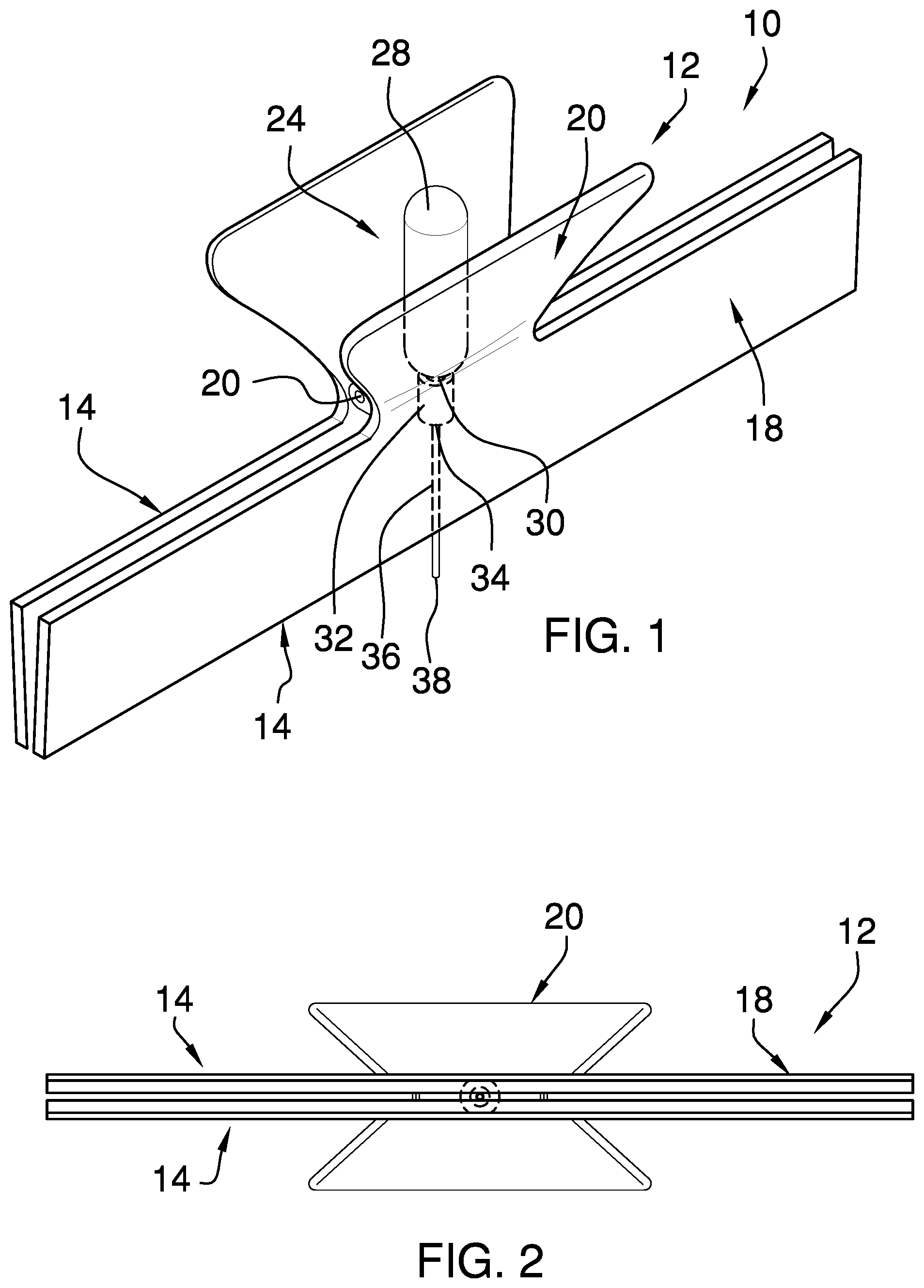 Patent US11780647 — Food bag closure assembly — Figure 1