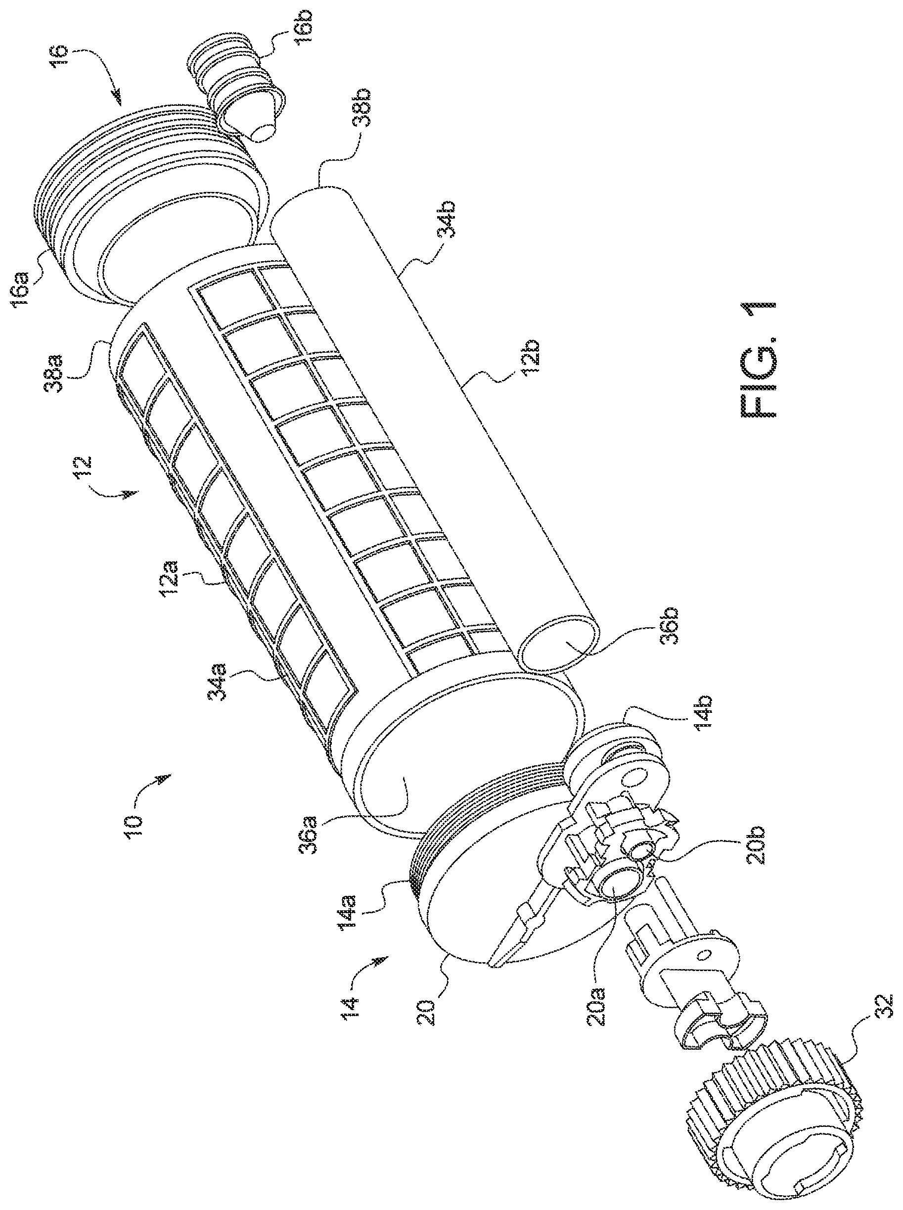 Patent US11780667 — Piston for a collapsible cartridge — Figure 1
