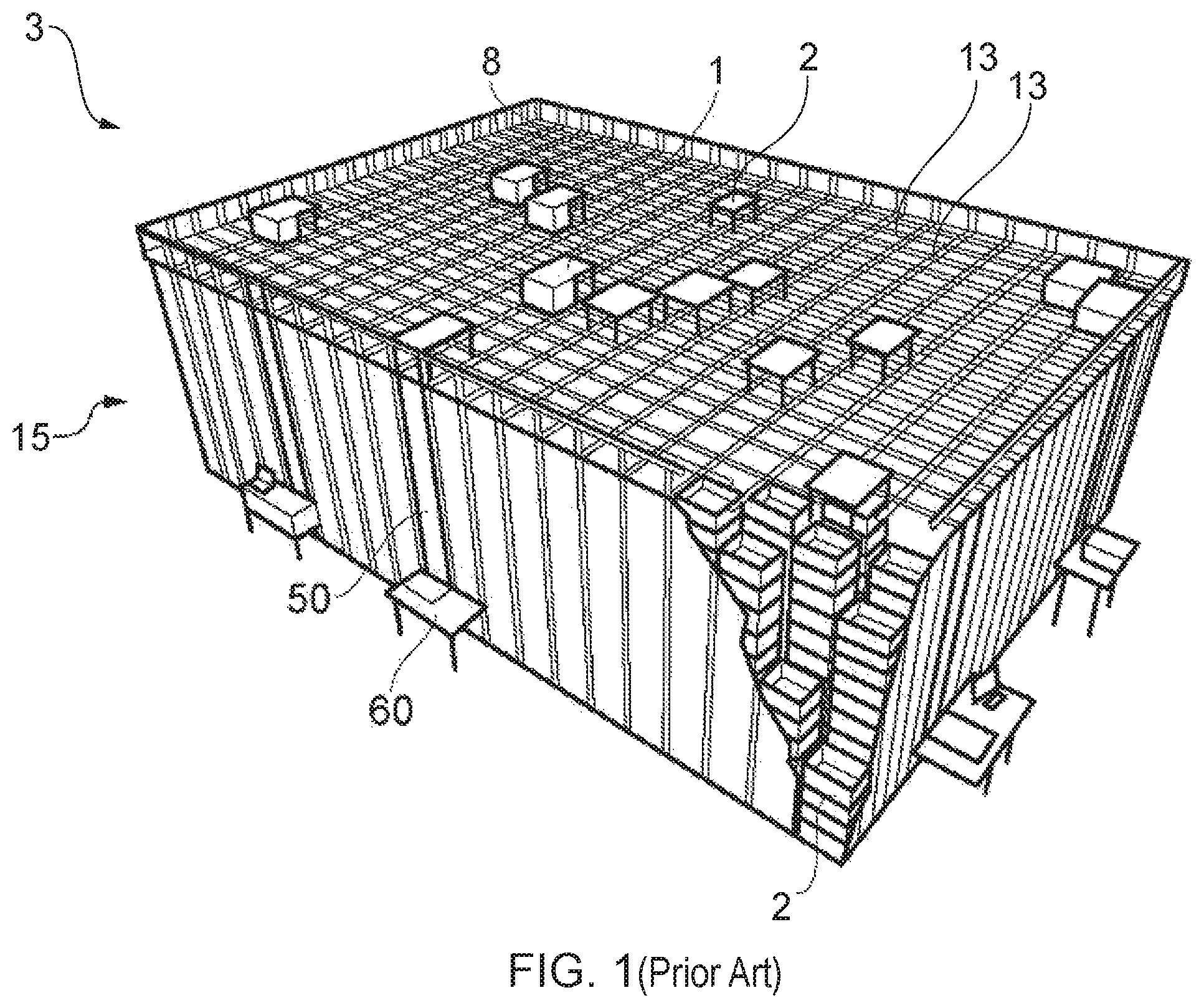 Patent US11780673 Figure 1 – Method for operating a bin storage system and robot vehicle for transporting storage bins