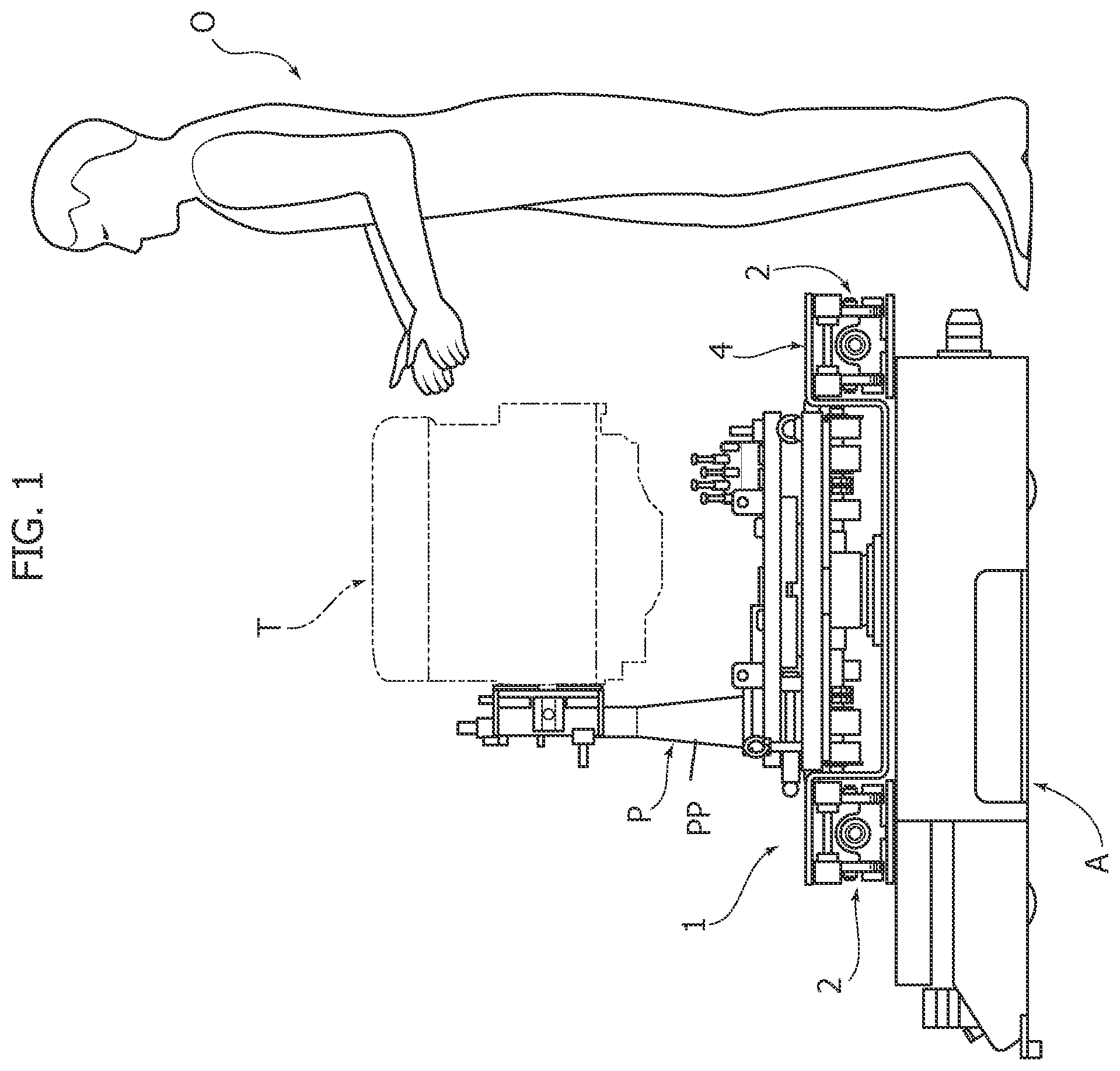 Patent US11780718 — Accessory modular device for AGV — Figure 1