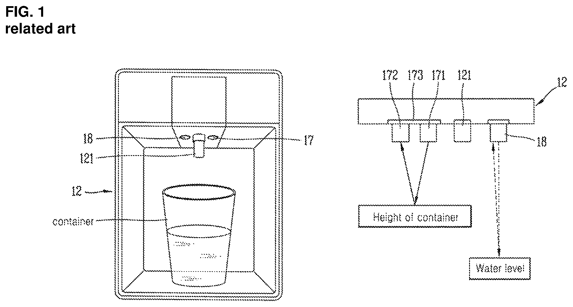 Patent US11780721 — Liquid dispenser — Figure 1