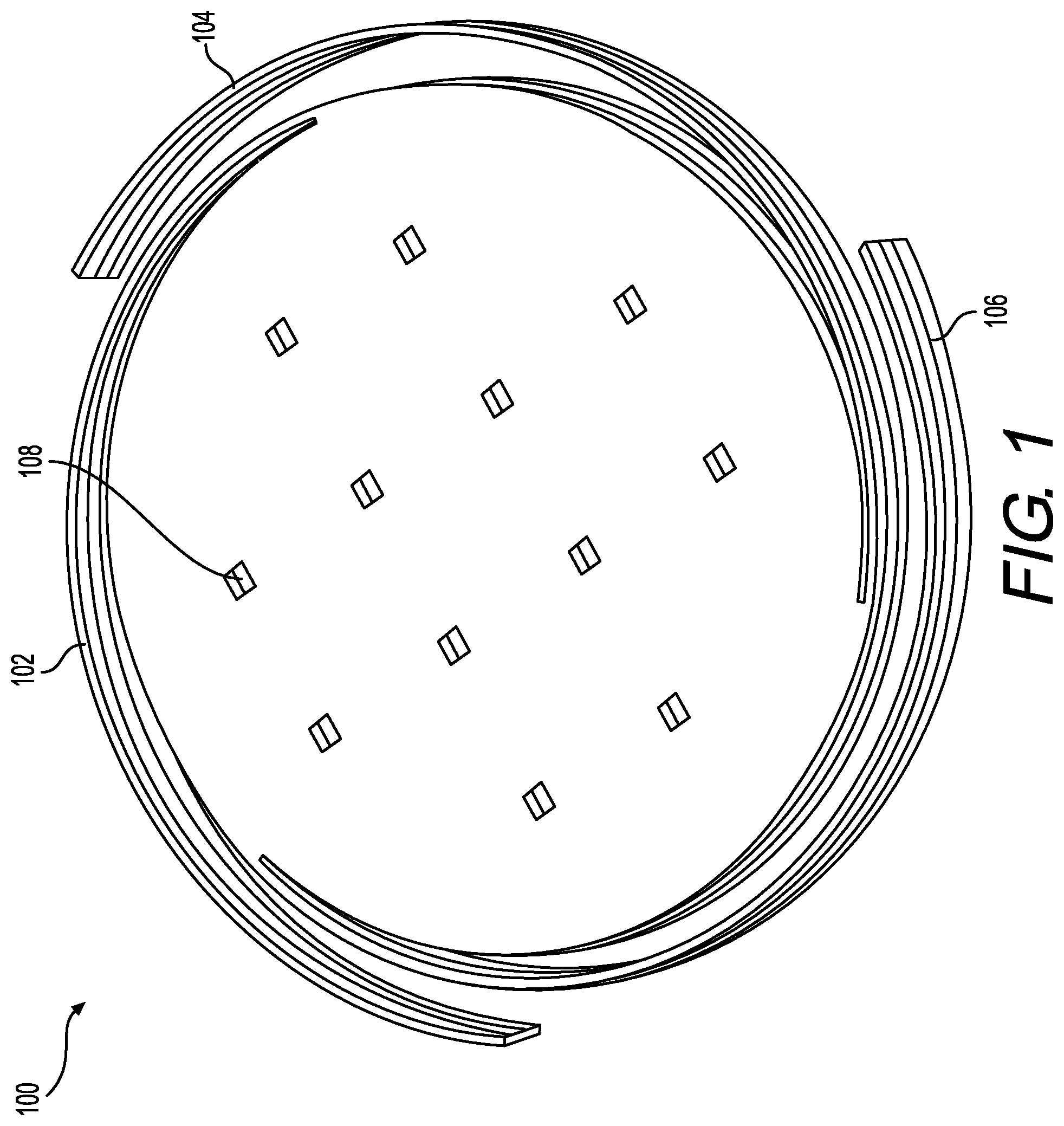 Patent US11780725 — MEMS device built using the BEOL metal layers of a solid state semiconductor process — Figure 1