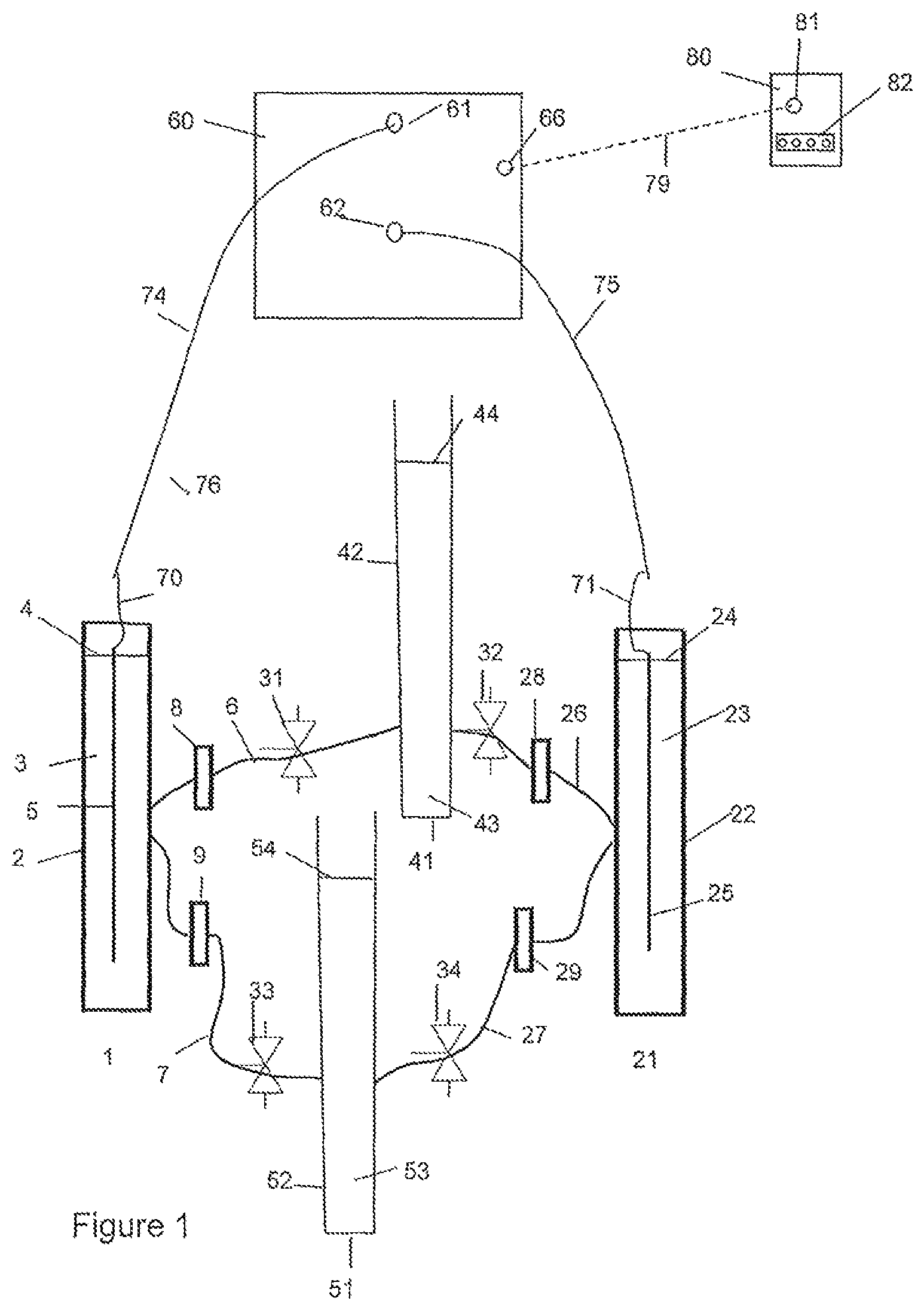 Patent US11780737 — Process for the separation and selective recomposition of ions — Figure 1