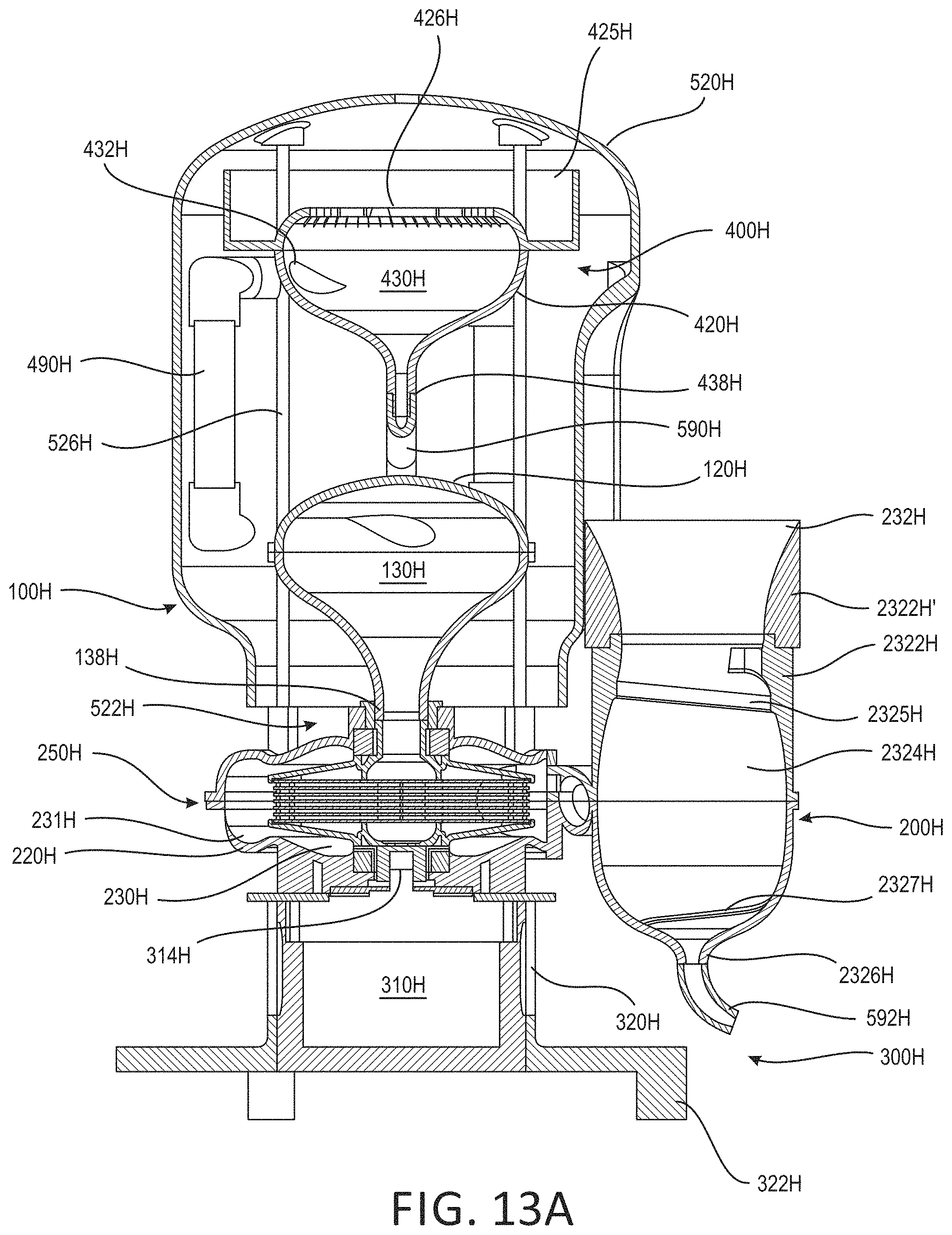 Patent US11780743 Figure 14 – Disk-pack turbine