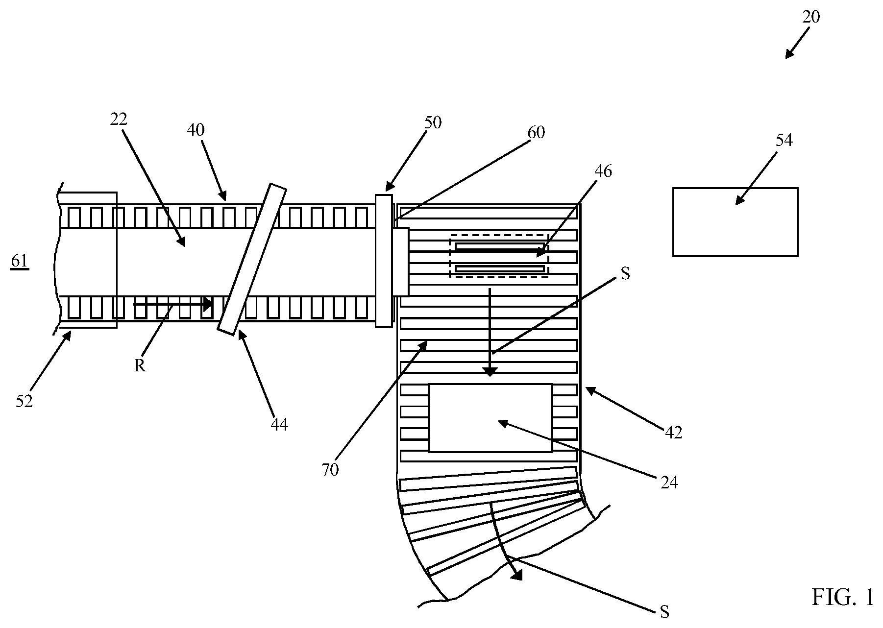 Patent US11780760 — Systems and methods for processing a glass ribbon — Figure 1