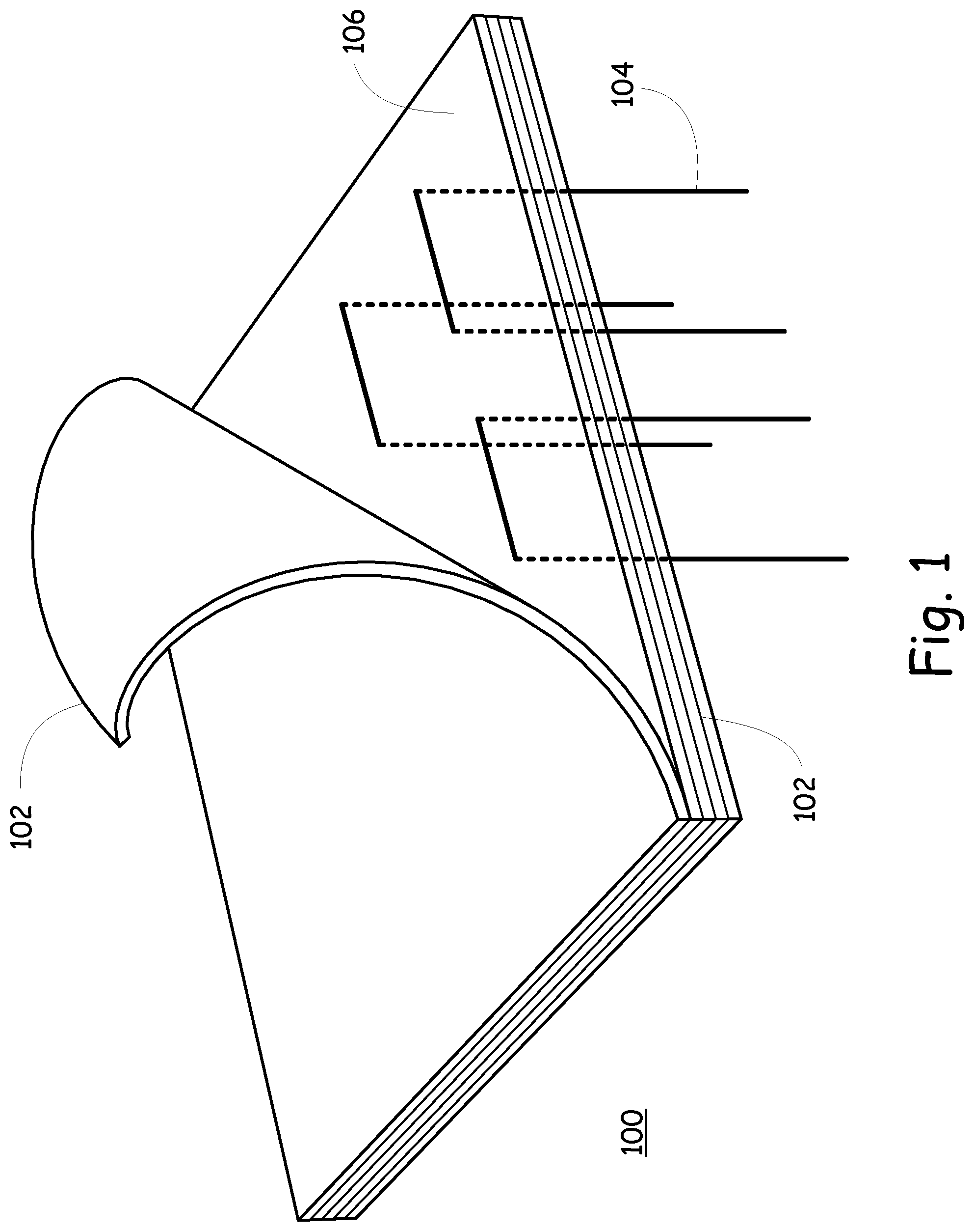 Patent US11780779 — High temperature composite structure and system for detecting degradation thereof — Figure 1