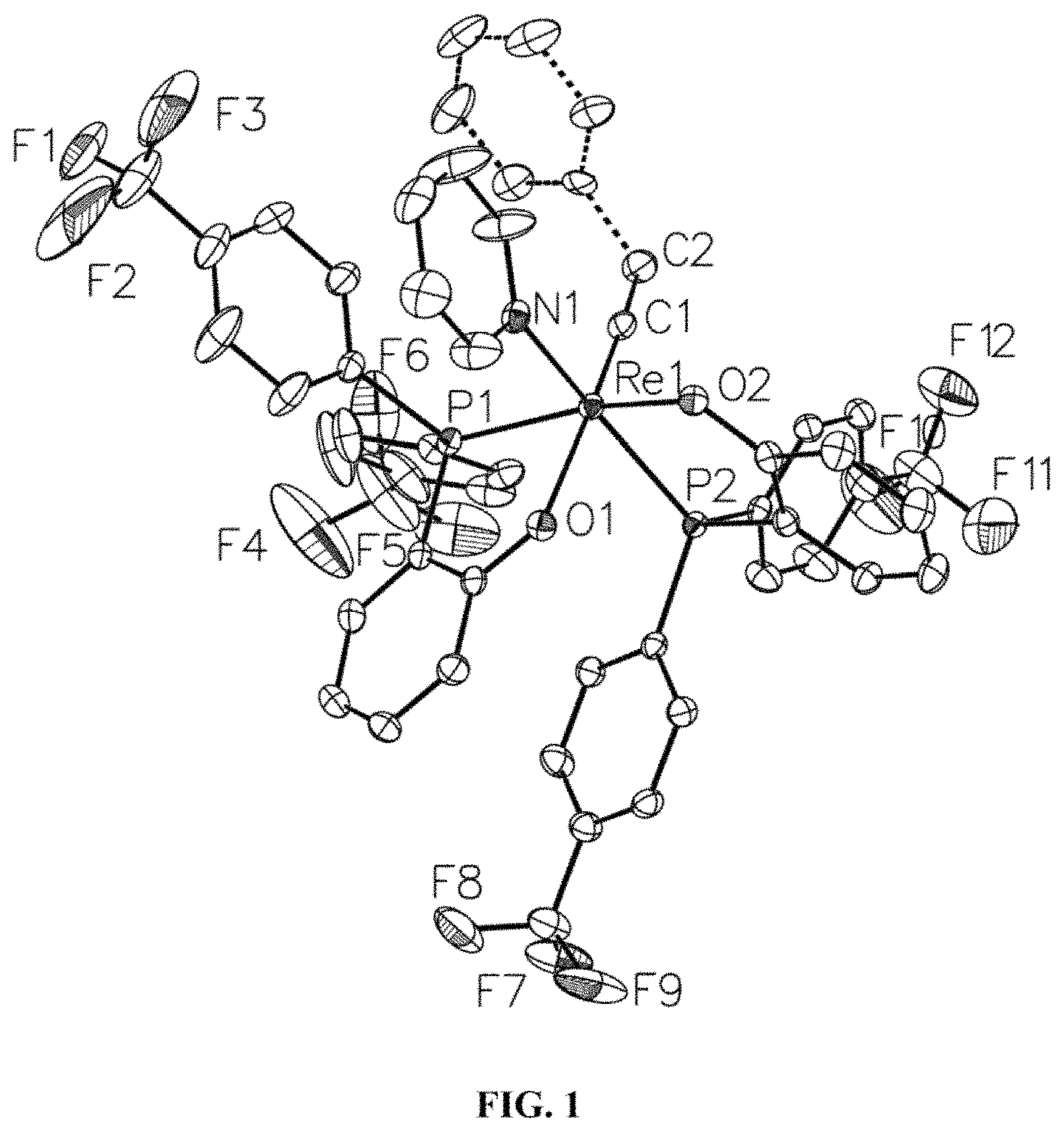 Patent US11780864 — Rhenium(V) alkylidyne complexes and methods of use and preparation thereof — Figure 1