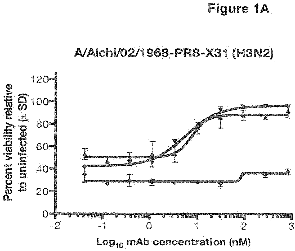 Patent US11780907 — Human antibodies to influenza hemagglutinin — Figure 1
