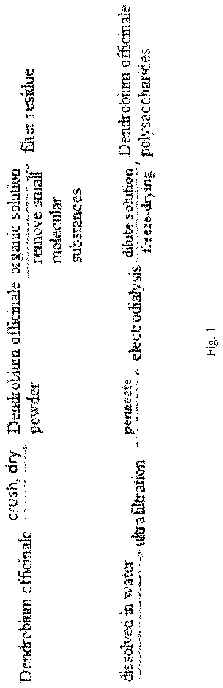 Patent US11780936 — Method for extracting and purifying Dendrobium officinale polysaccharides — Figure 1