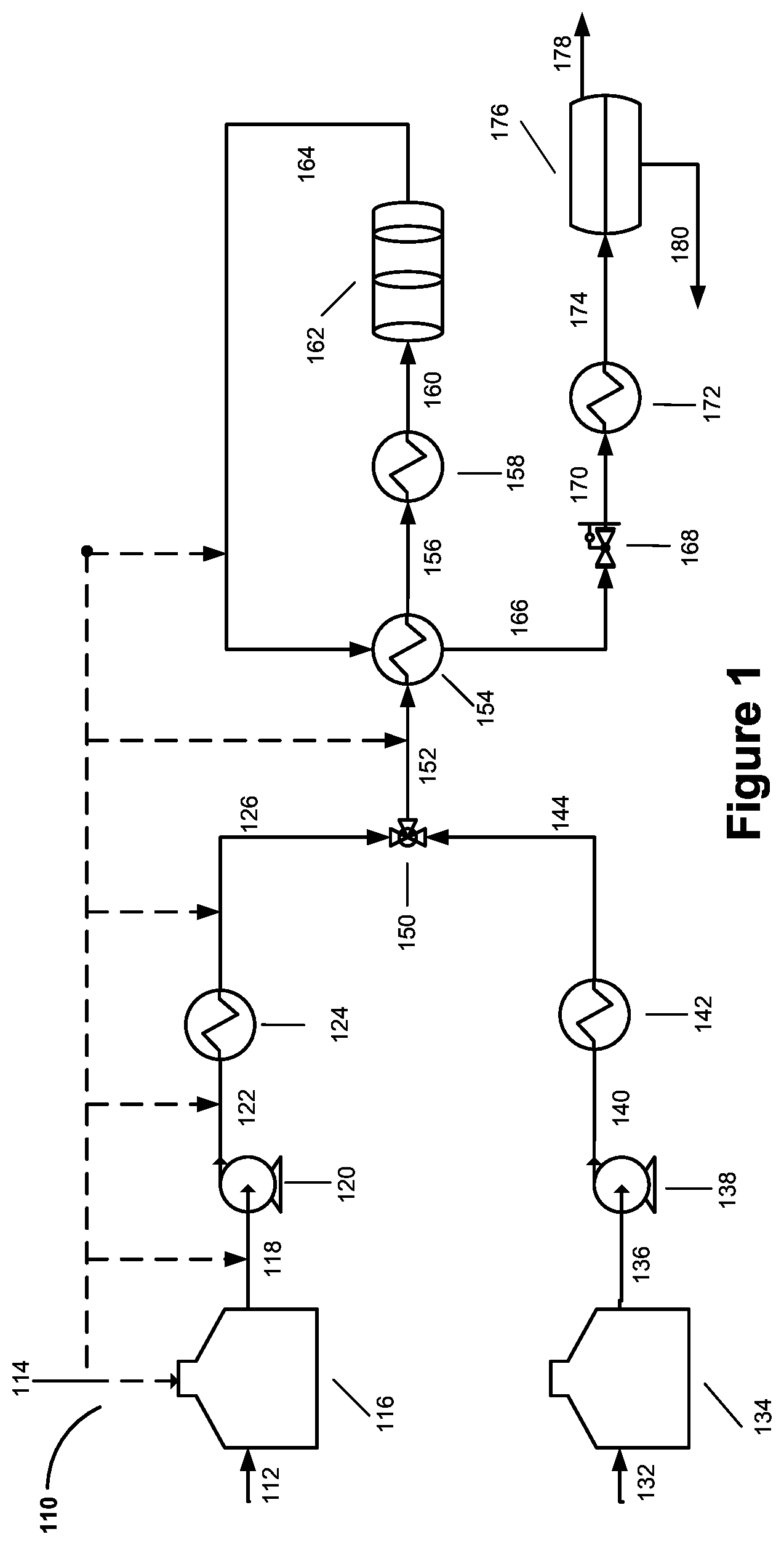 Patent US11781075 — Hydrothermal purification process — Figure 1