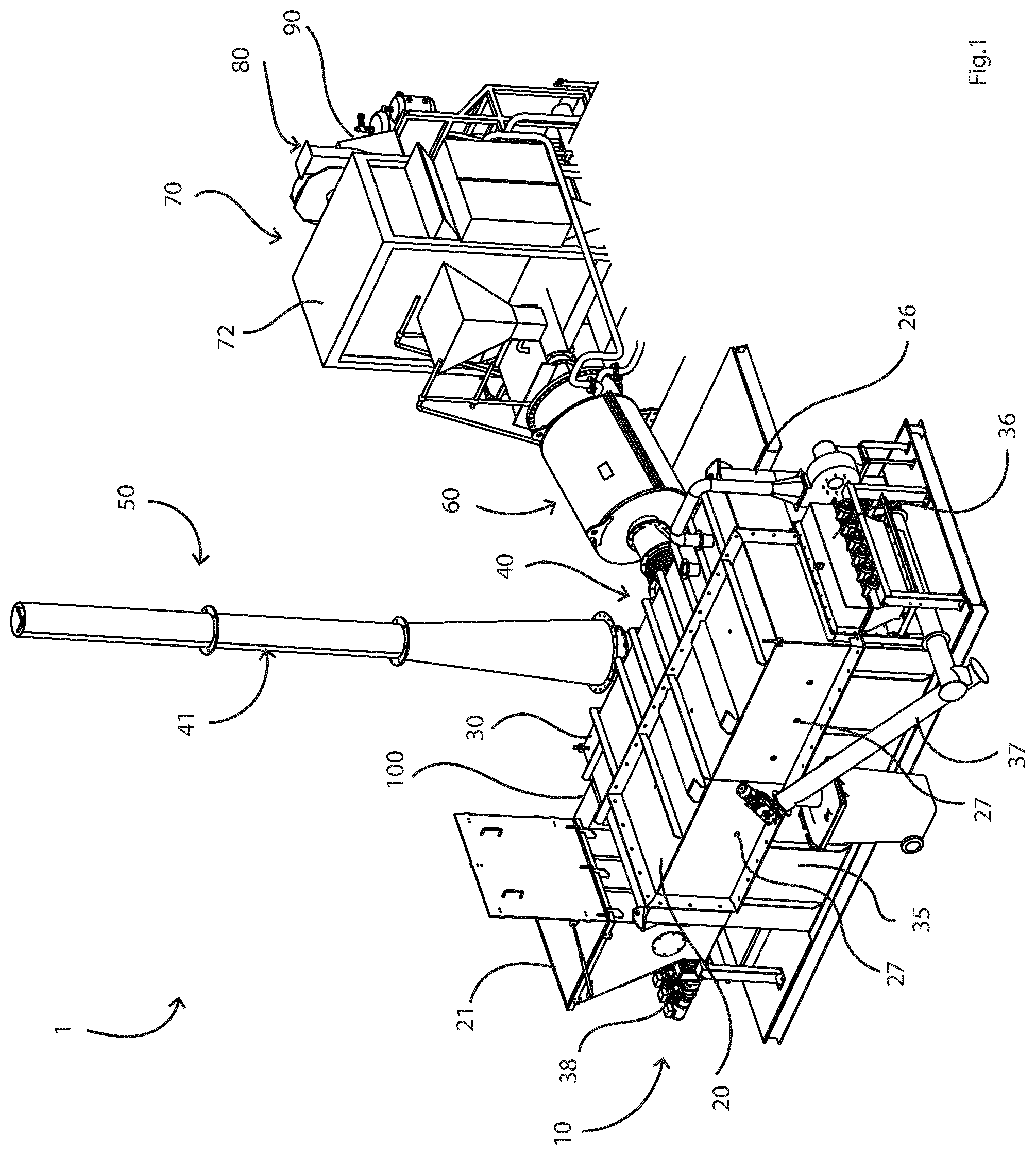 Patent US11781080 — Gasification apparatus with controller for negative pressure — Figure 1