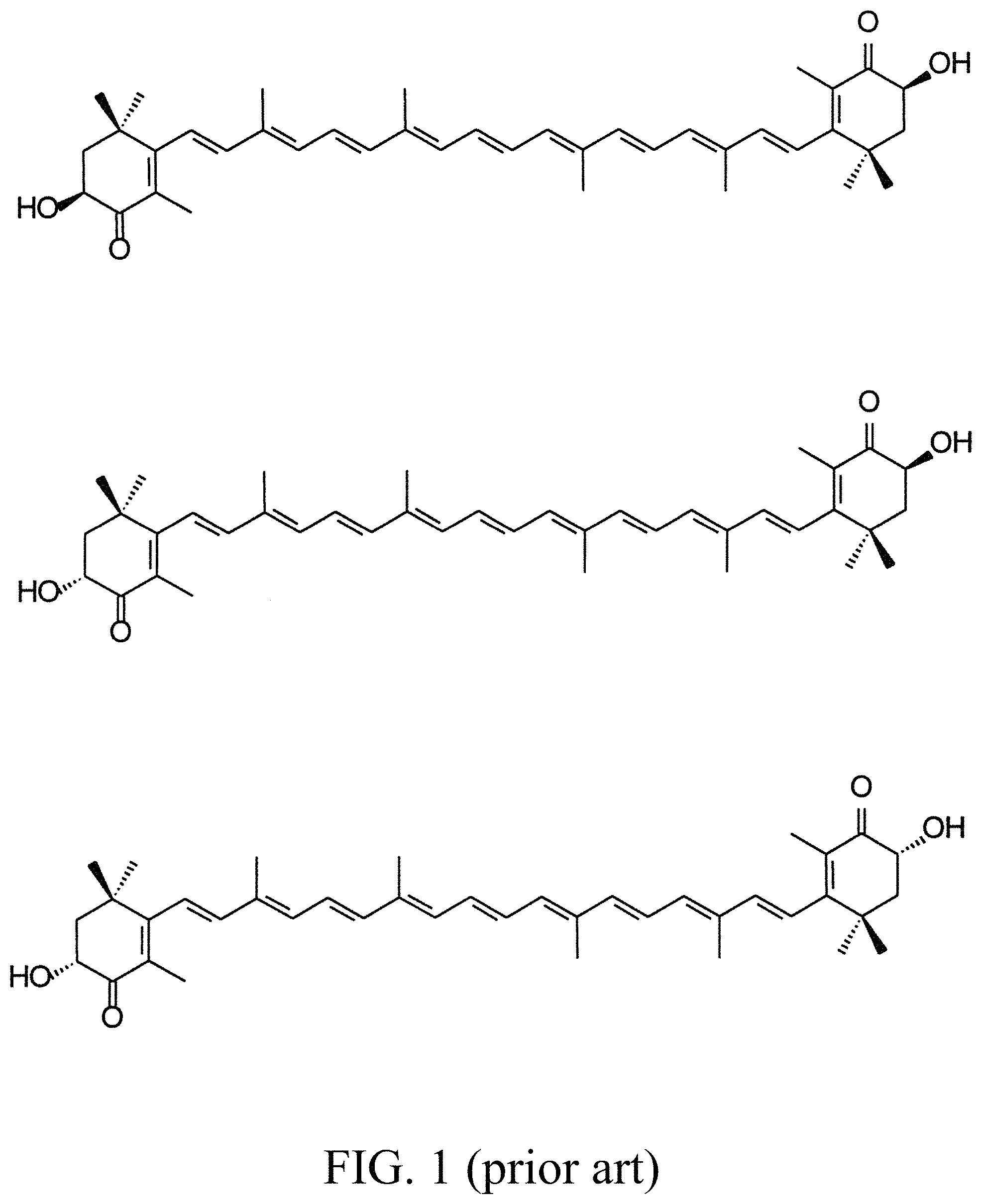 Patent US11781124 — Recombinant polynucleotide sequence for producing astaxanthin and uses thereof — Figure 1