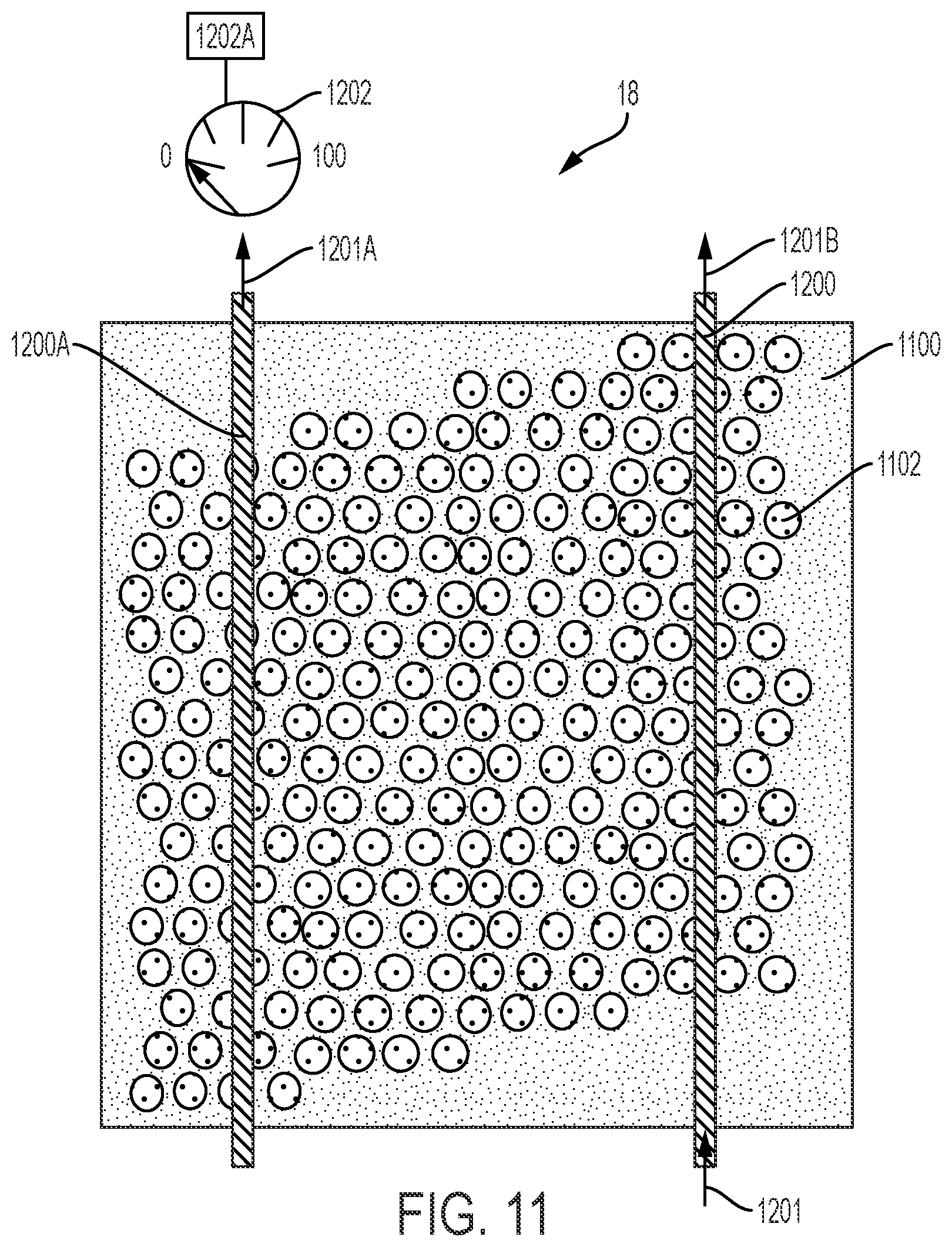 Patent US11781166 Figure 12 – Cell culturing structure including growth medium and non-growth medium
