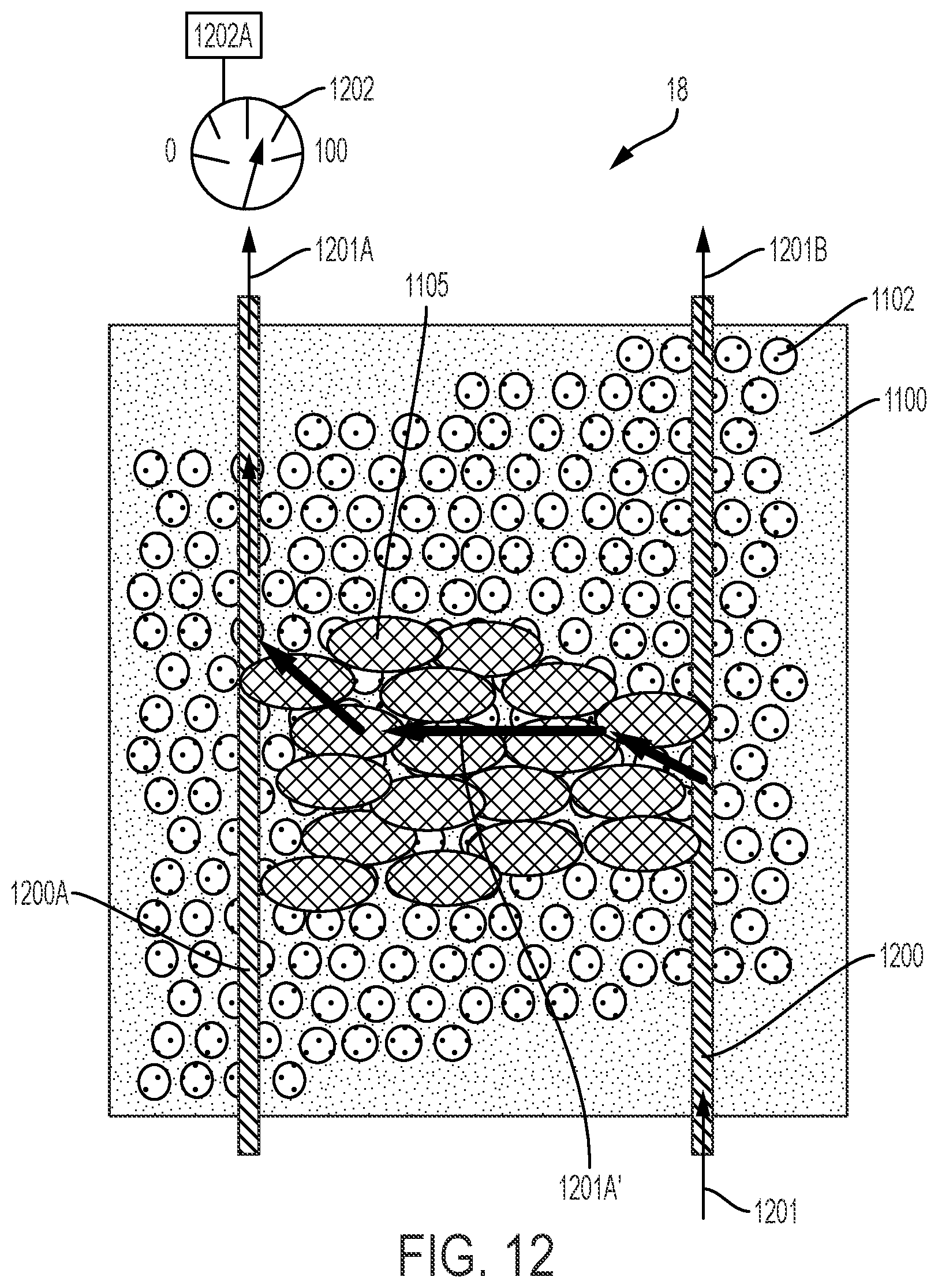 Patent US11781166 Figure 13 – Cell culturing structure including growth medium and non-growth medium
