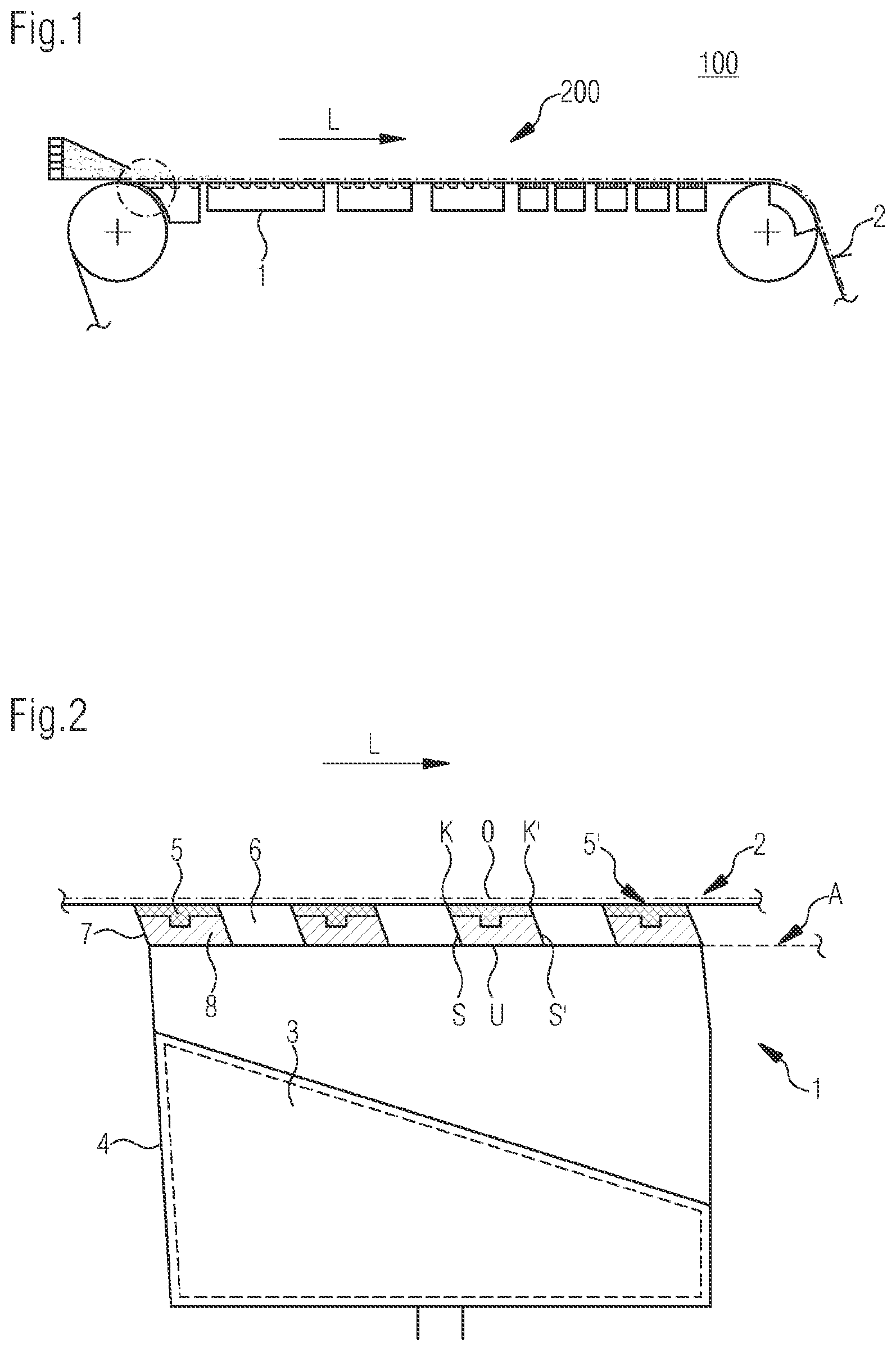Patent US11781269 — Dewatering device — Figure 1