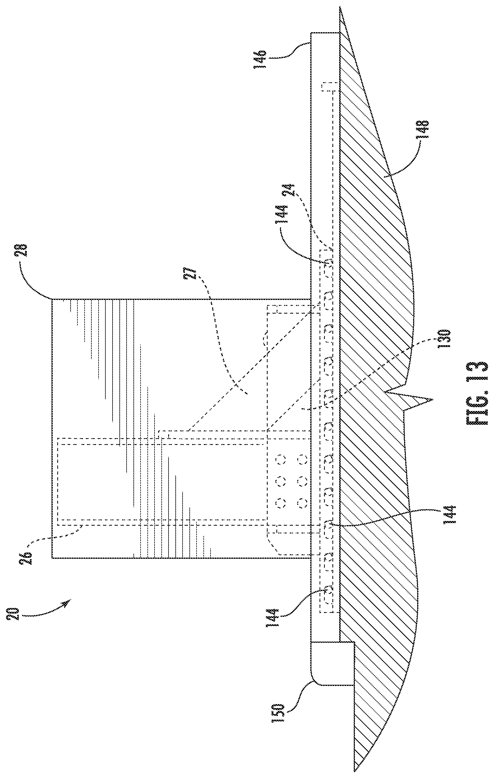 Patent US11781276 Figure 10 – Shallow-mount braced-post barrier