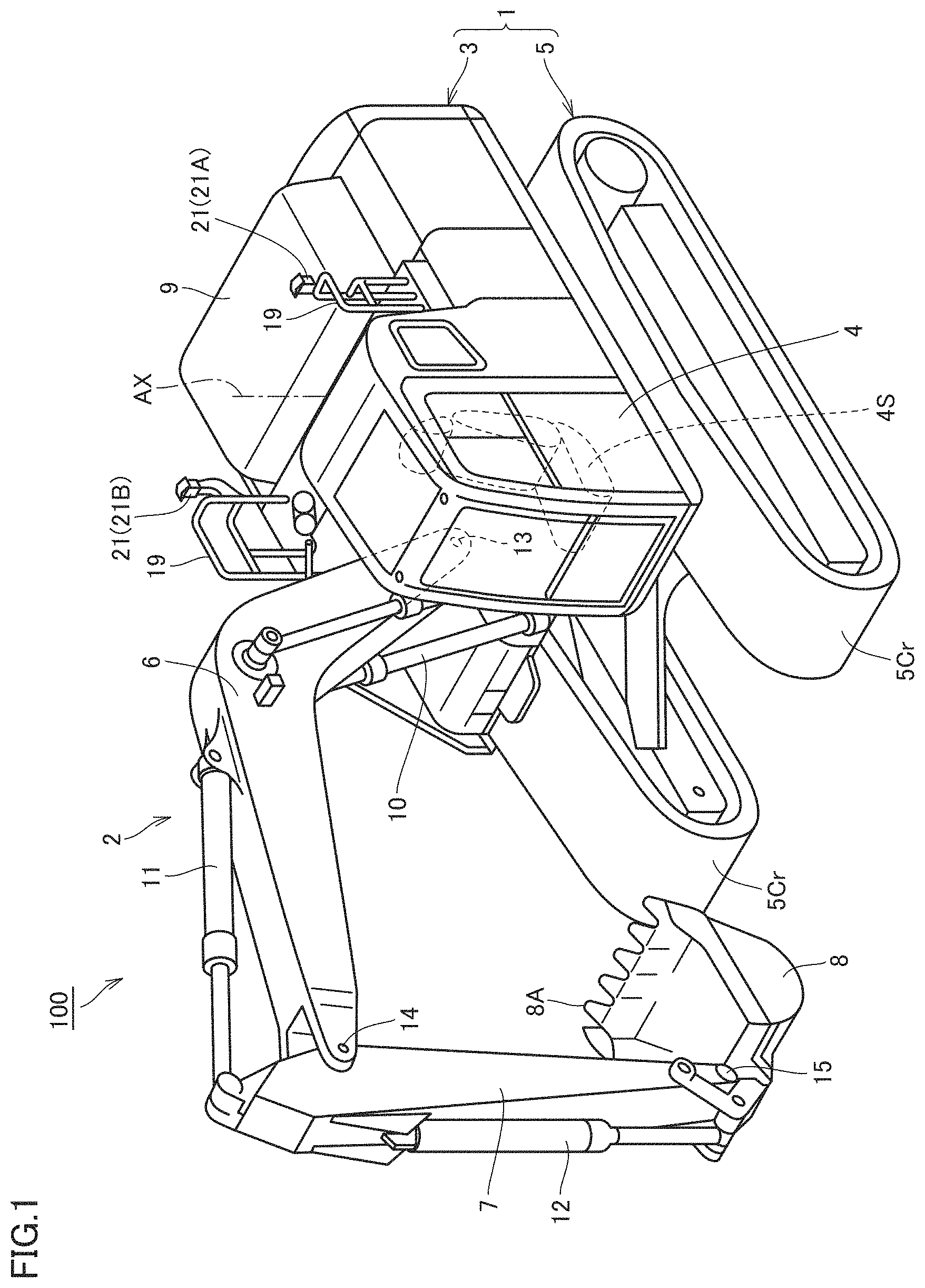 Patent US11781292 — Work machine, method for controlling work machine, and execution management device — Figure 1