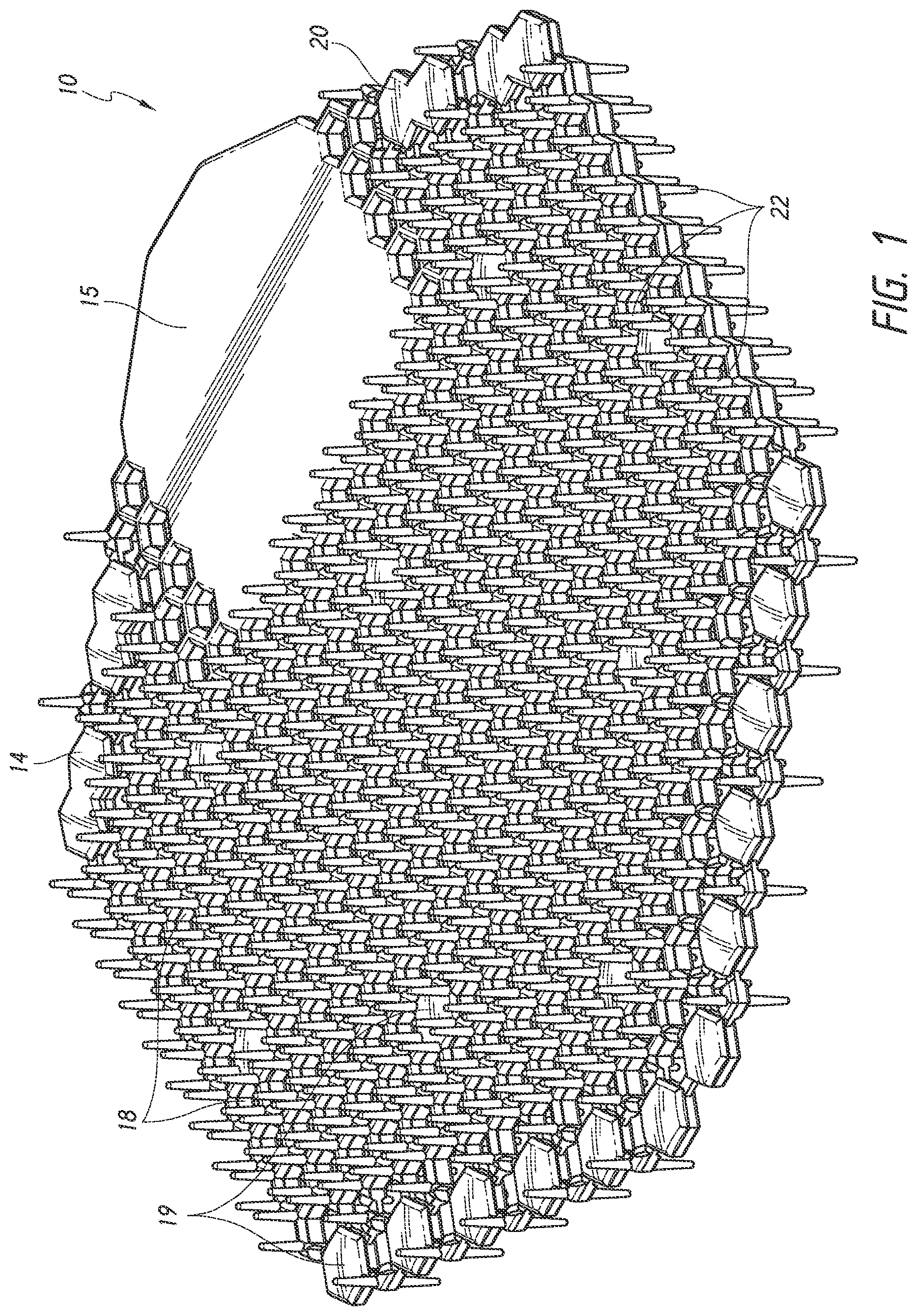 Patent US11781305 — Urinal screens — Figure 1