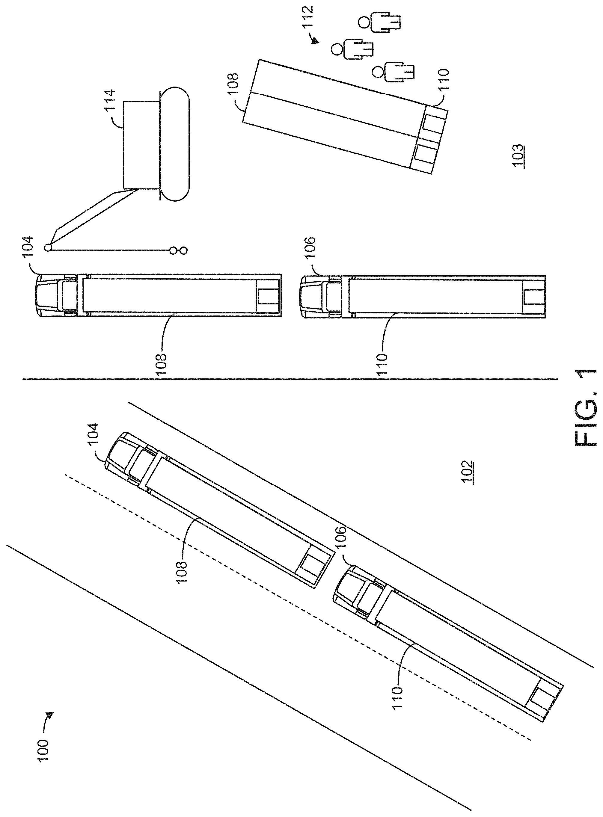 Patent US11781312 — Systems and methods for rotating a modular home on a trailer — Figure 1