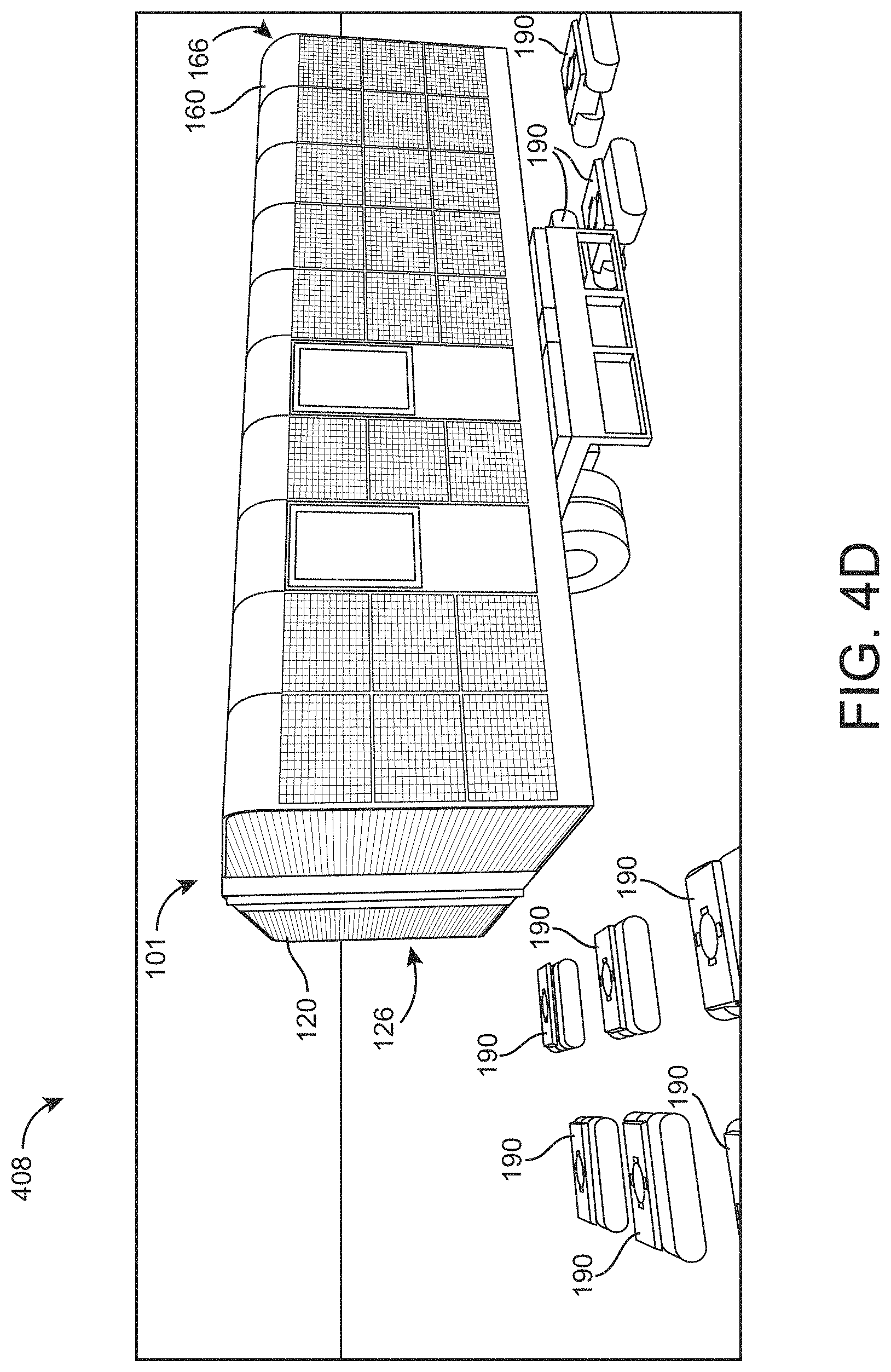 Patent US11781312 Figure 7 – Systems and methods for rotating a modular home on a trailer