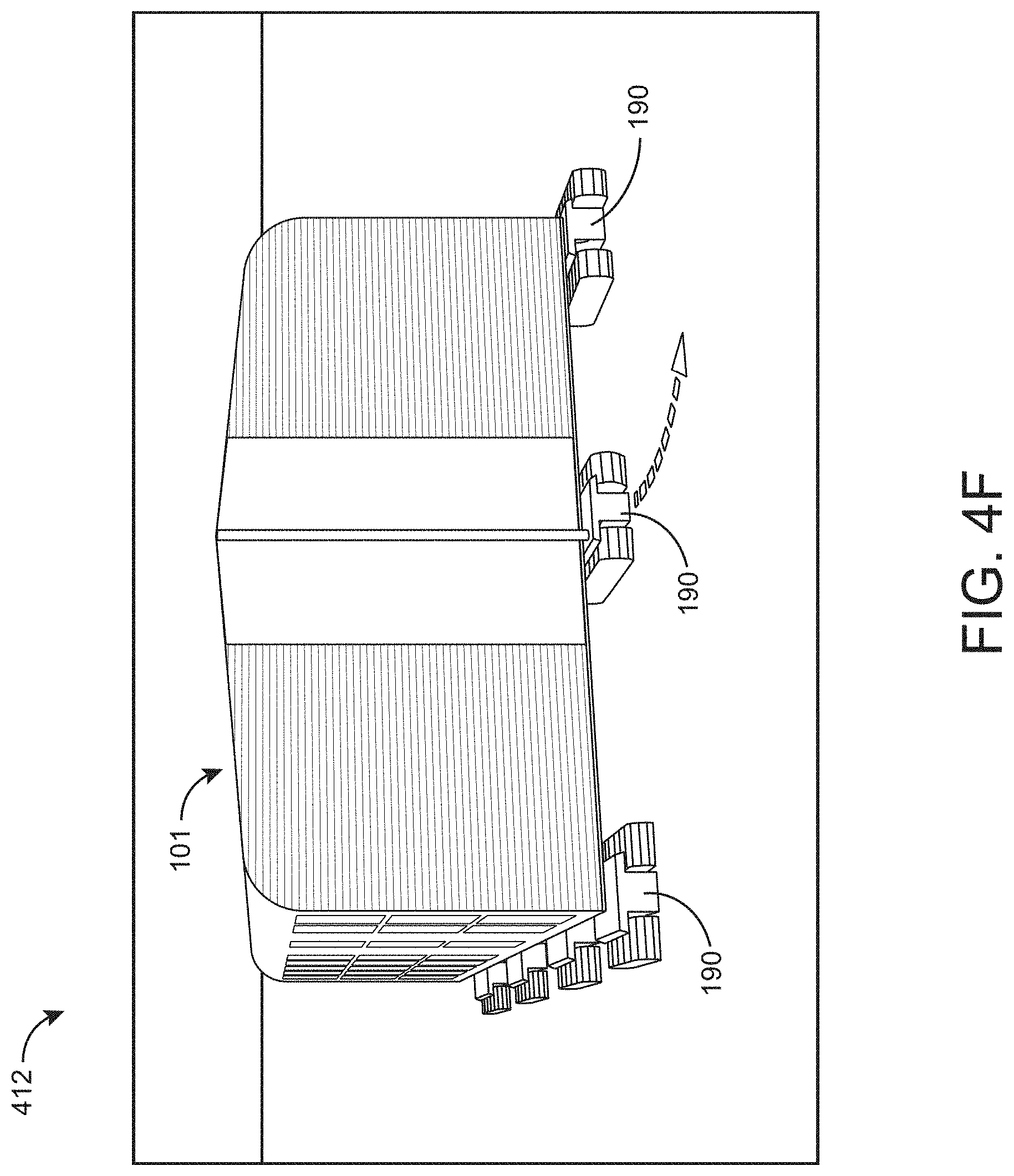 Patent US11781312 Figure 9 – Systems and methods for rotating a modular home on a trailer