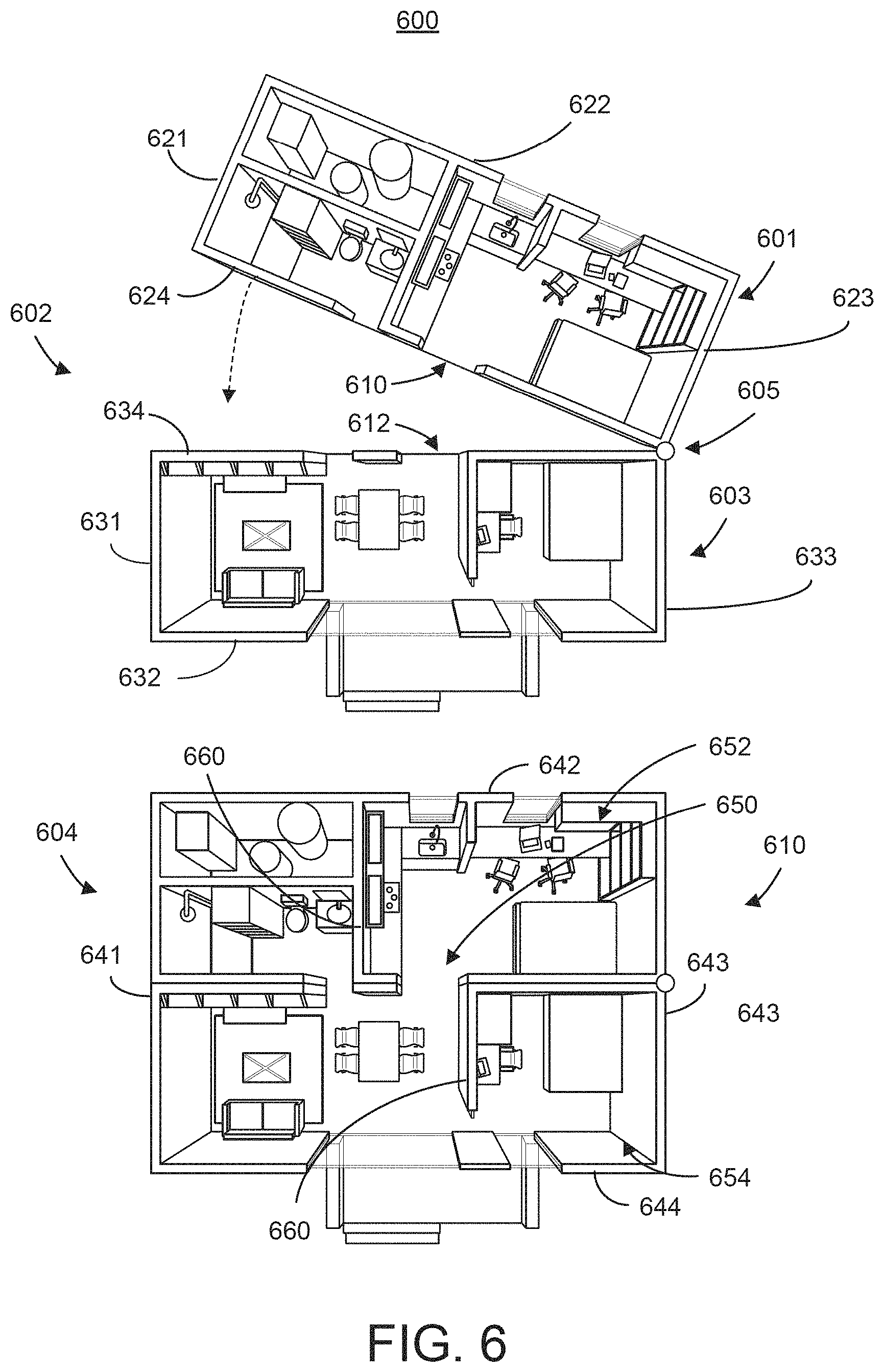 Patent US11781312 Figure 14 – Systems and methods for rotating a modular home on a trailer