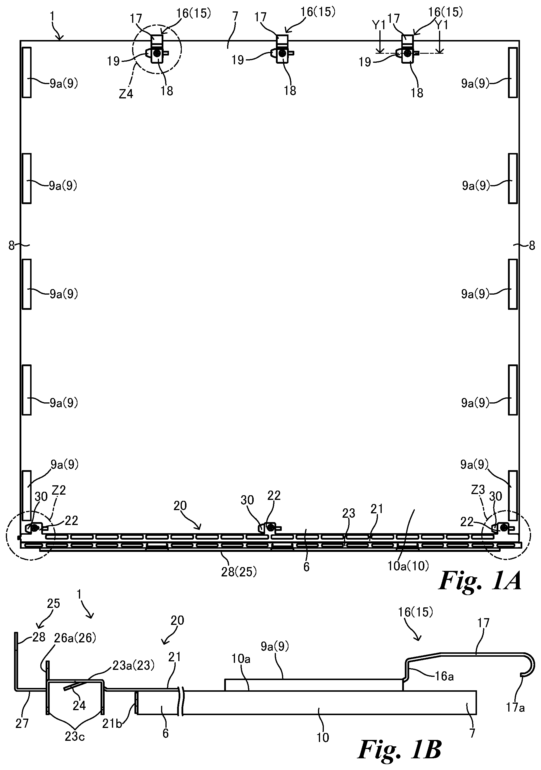 Patent US11781318 — Ceiling panel — Figure 1