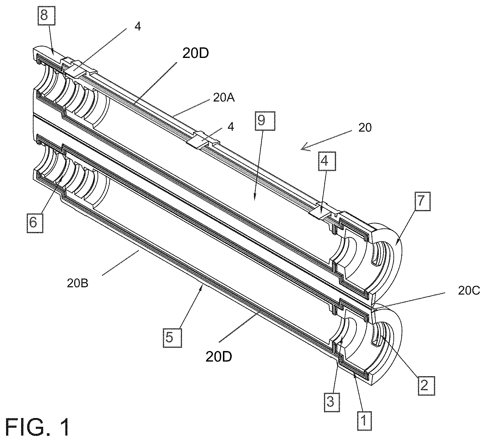 Patent US11781329 — Sealing connector for post tensioned anchor system — Figure 1