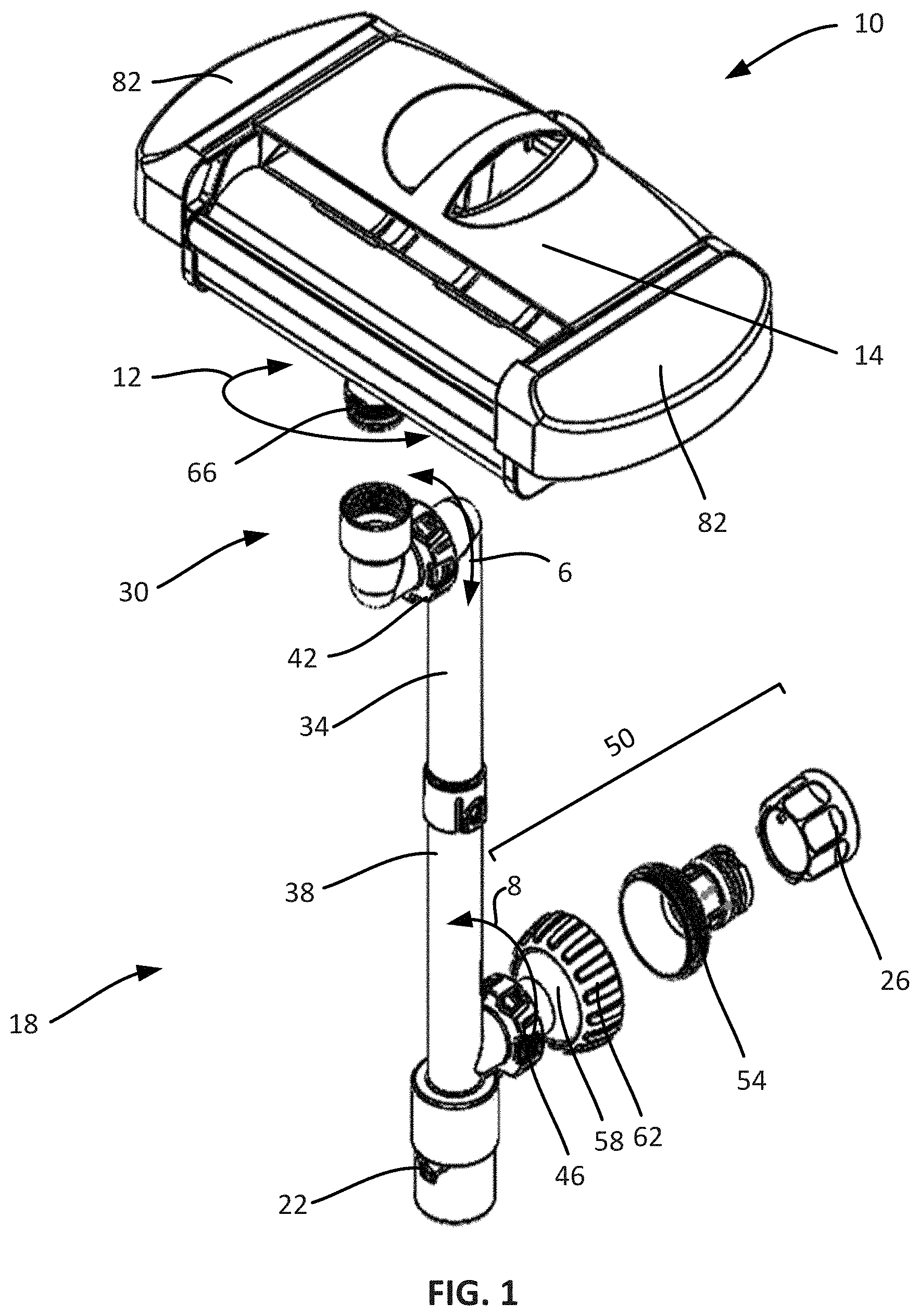 Patent US11781333 — Skimming devices and related methods — Figure 1