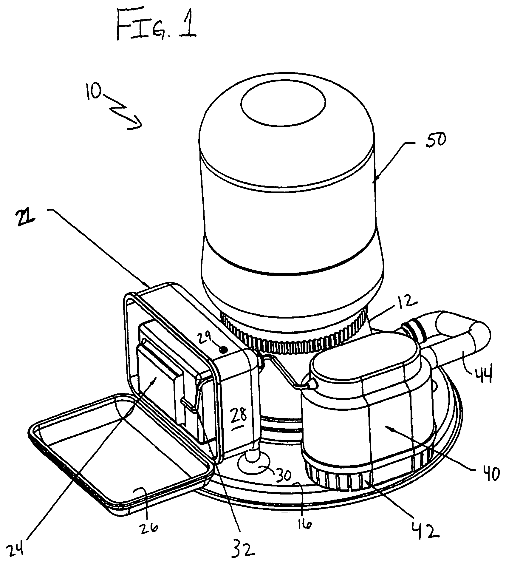 Patent US11781334 — Submersible pool and spa cleaning system — Figure 1