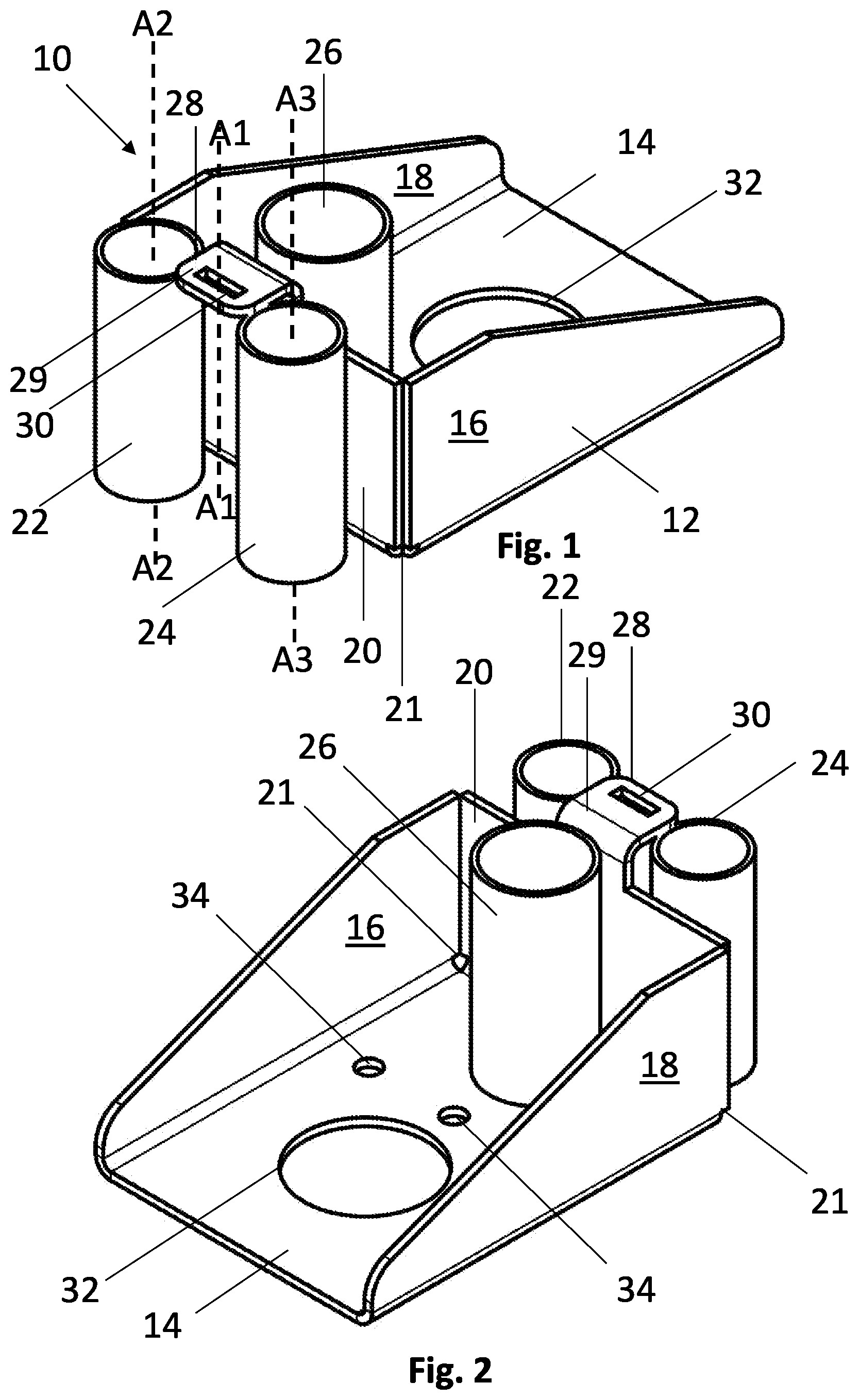 Patent US11781338 — Fence bracket and fence bracket system — Figure 1
