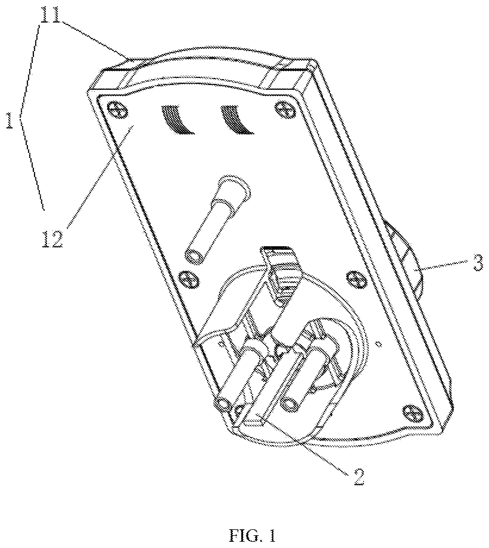 Patent US11781340 — Locking device — Figure 1
