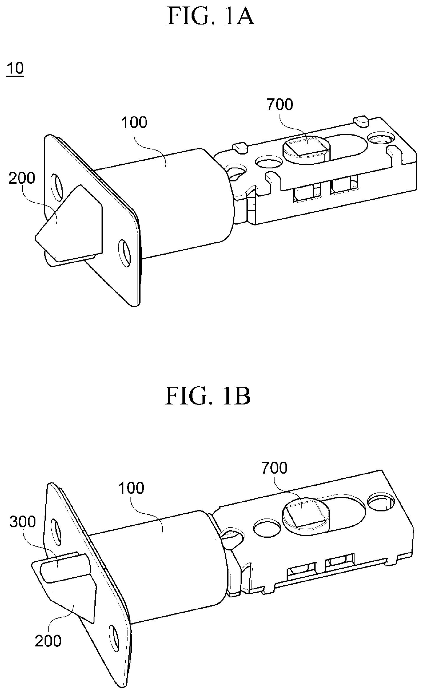 Patent US11781346 — Latch structure — Figure 1