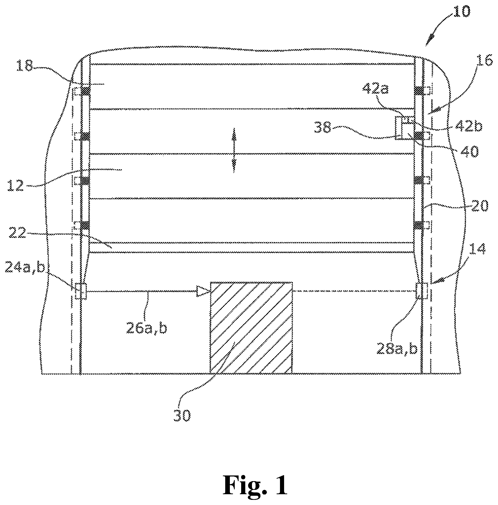 Patent US11781363 — Optoelectronic safety device and method for monitoring a movement of a machine — Figure 1