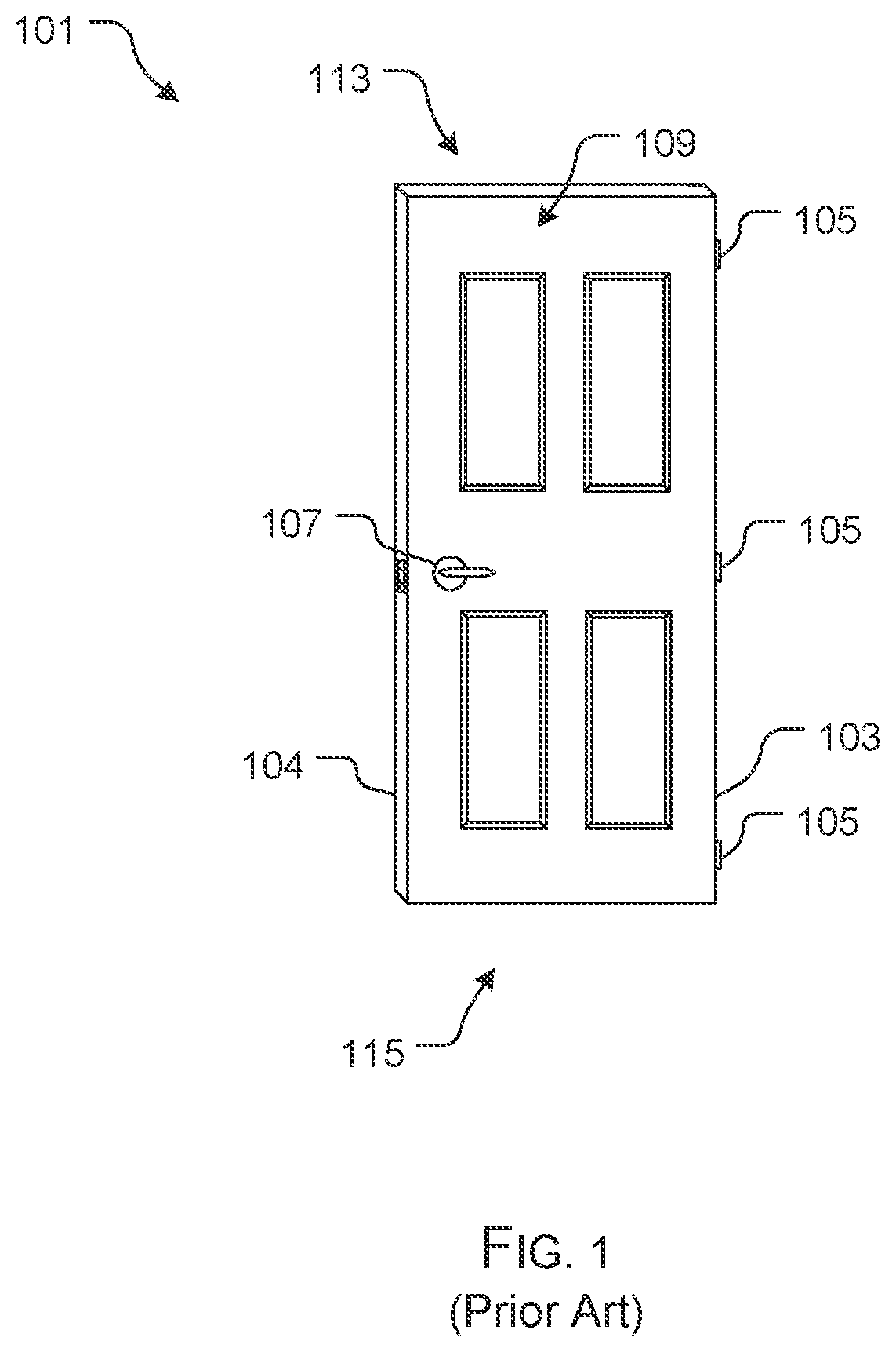 Patent US11781373 — Door cover system and method of use — Figure 1