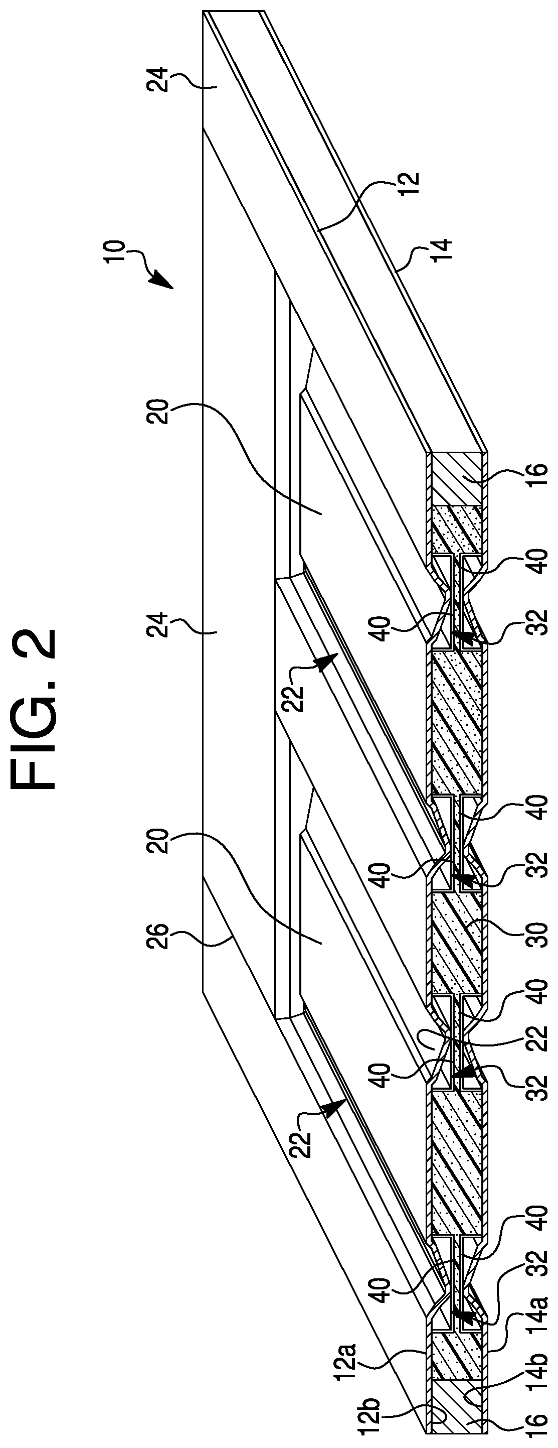 Patent US11781374 Figure 2 – Fire resistant door cores, door skins, and doors including the same