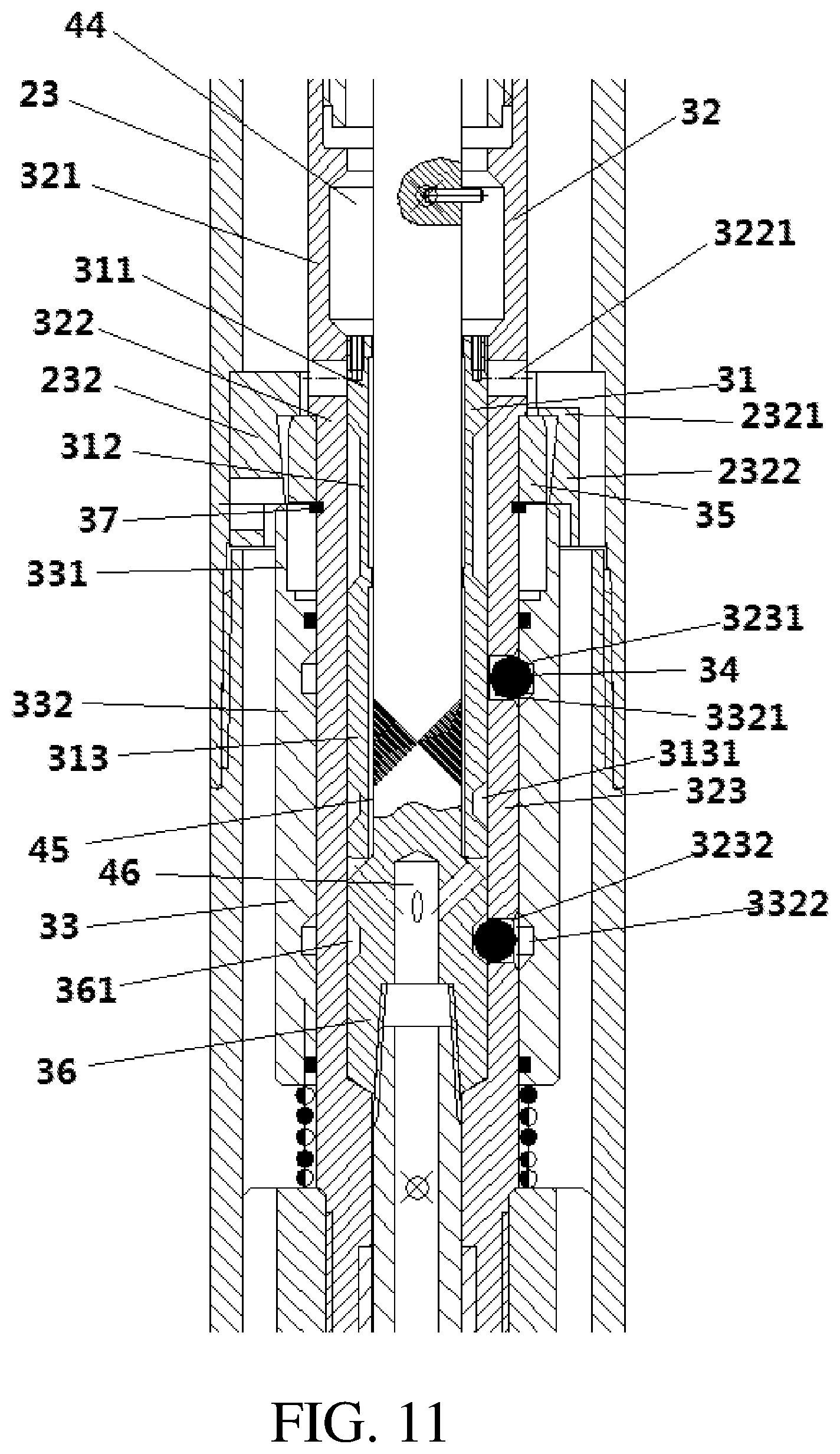 Patent US11781382 Figure 10 – Drilling mechanism of coring drilling rig