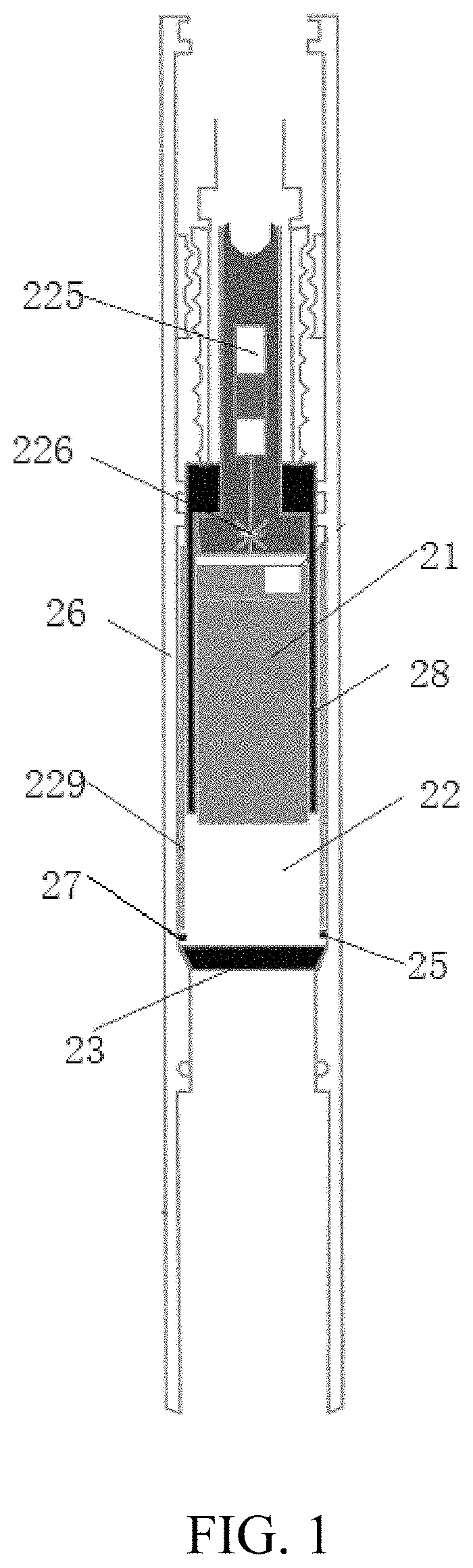 Patent US11781390 — Fidelity retaining type coring device for rock sample — Figure 1