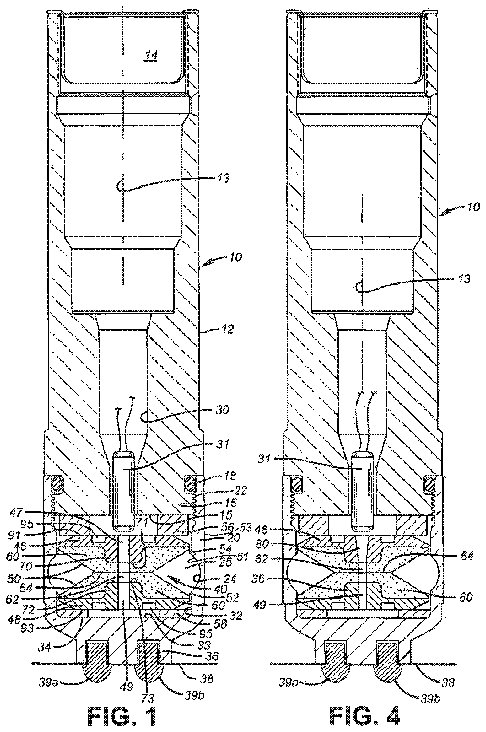 Patent US11781393 — Explosive downhole tools having improved wellbore conveyance and debris properties, methods of using the explosive downhole tools in a wellbore, and explosive units for explosive column tools — Figure 1