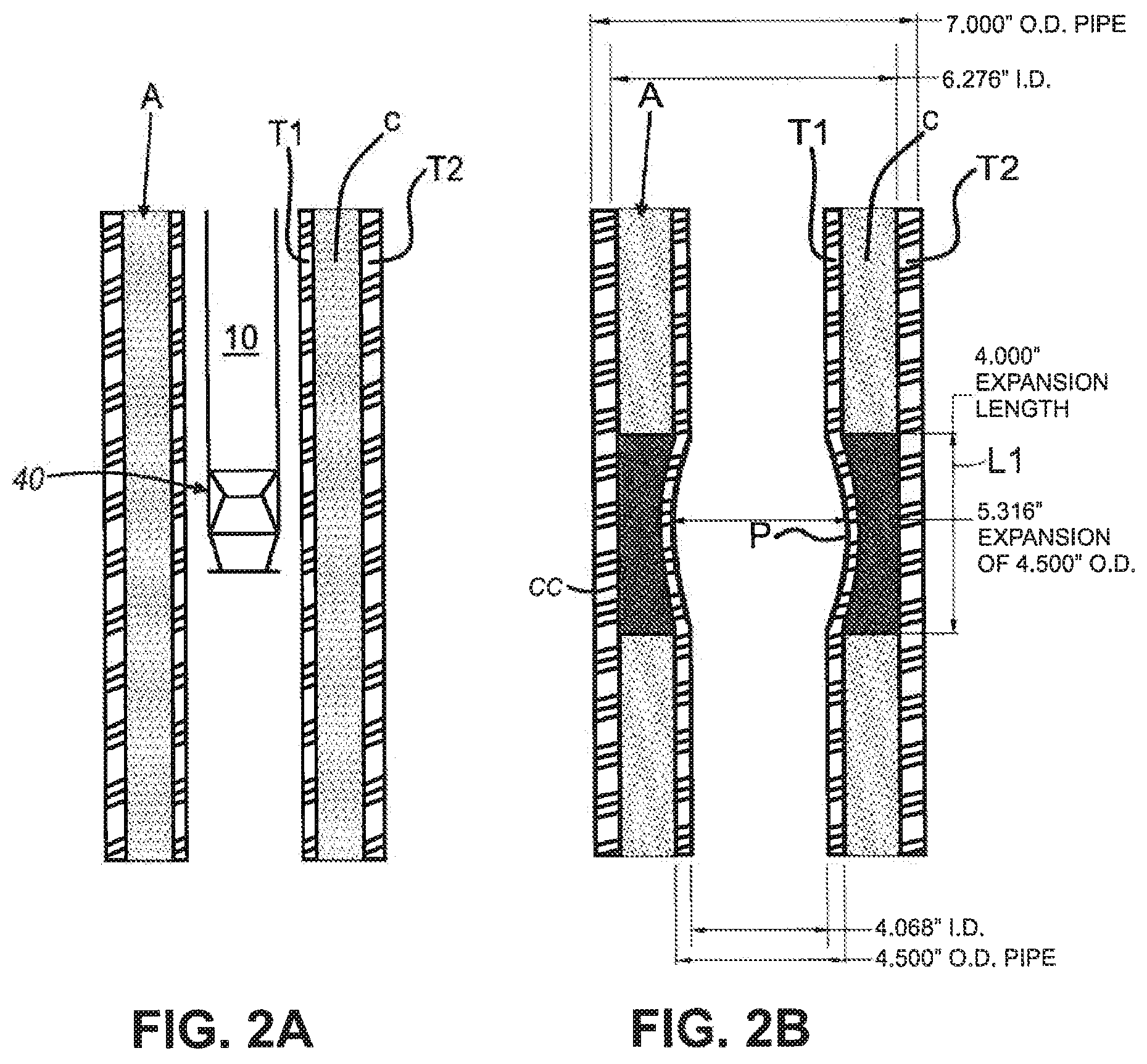 Patent US11781393 Figure 2 – Explosive downhole tools having improved wellbore conveyance and debris properties, methods of using the explosive downhole tools in a wellbore, and explosive units for explosive column tools