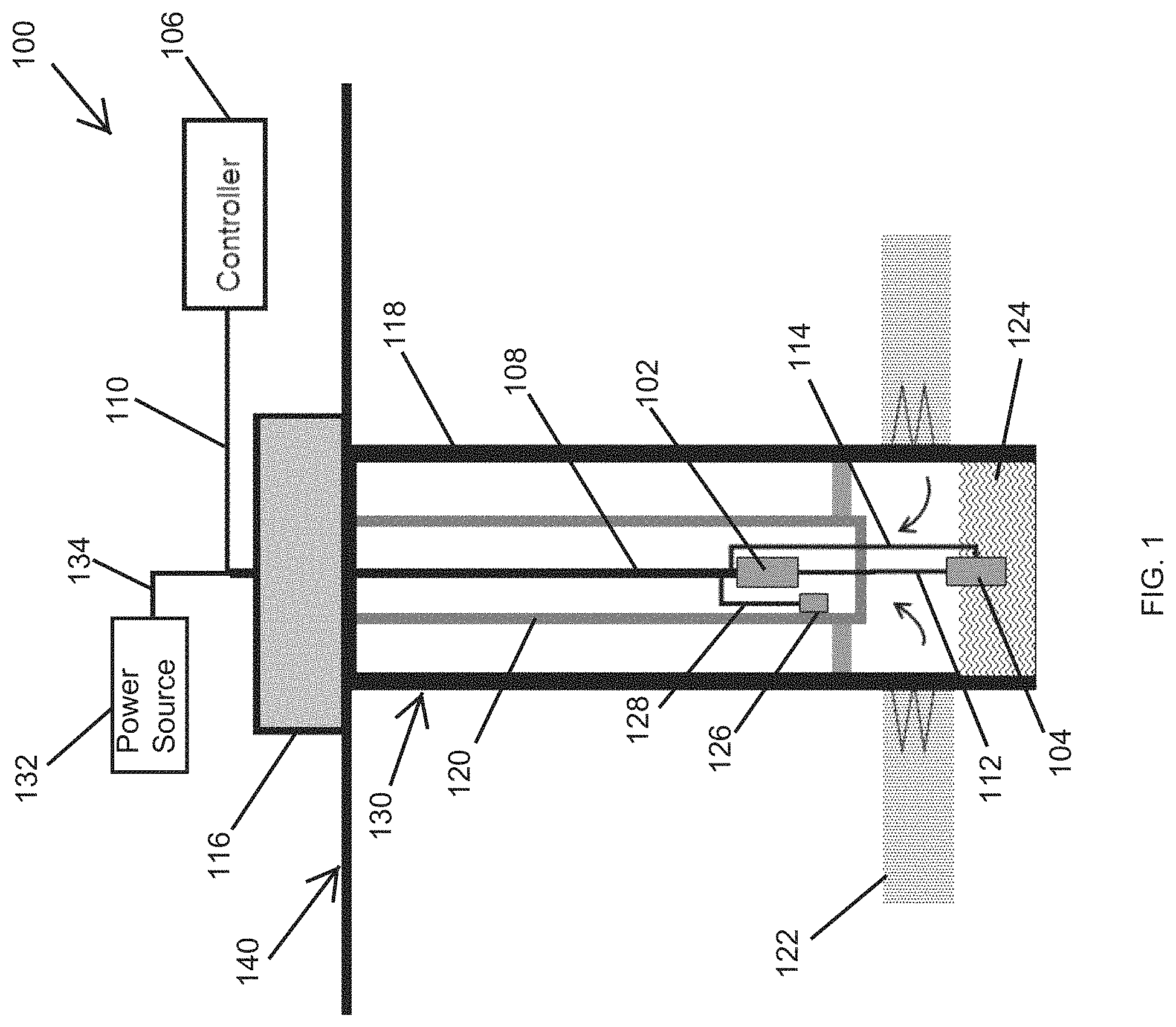 Patent US11781405 Figure 1 – Acoustic wellbore deliquification