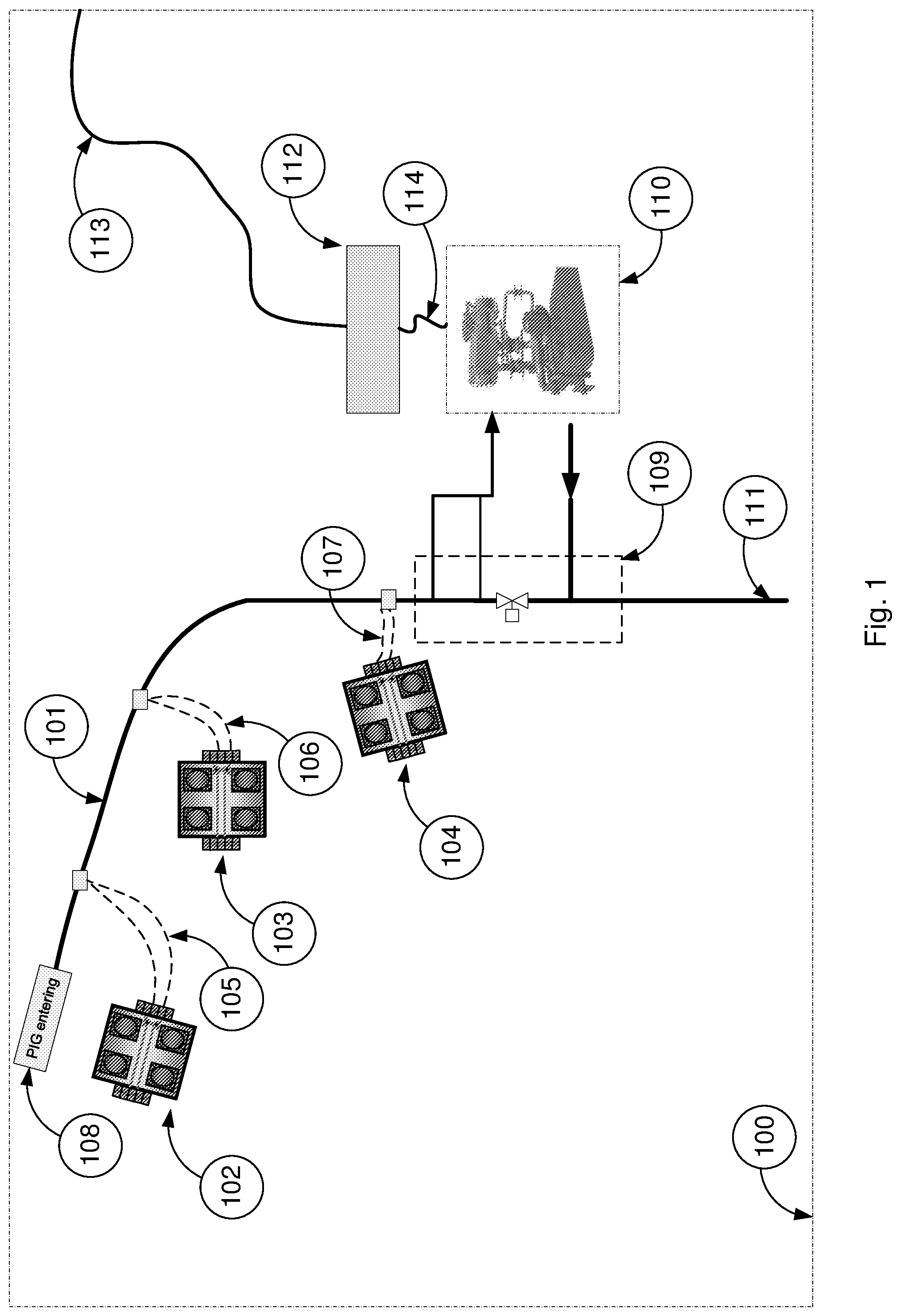 Patent US11781415 — Fluid flow conditioning — Figure 1