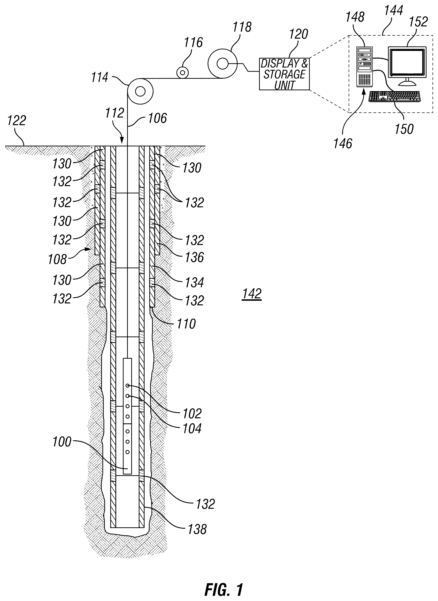 Patent US11781417 — Identifying corrosion from electromagnetic corrosion measurements and high-resolution circumferential measurements — Figure 1