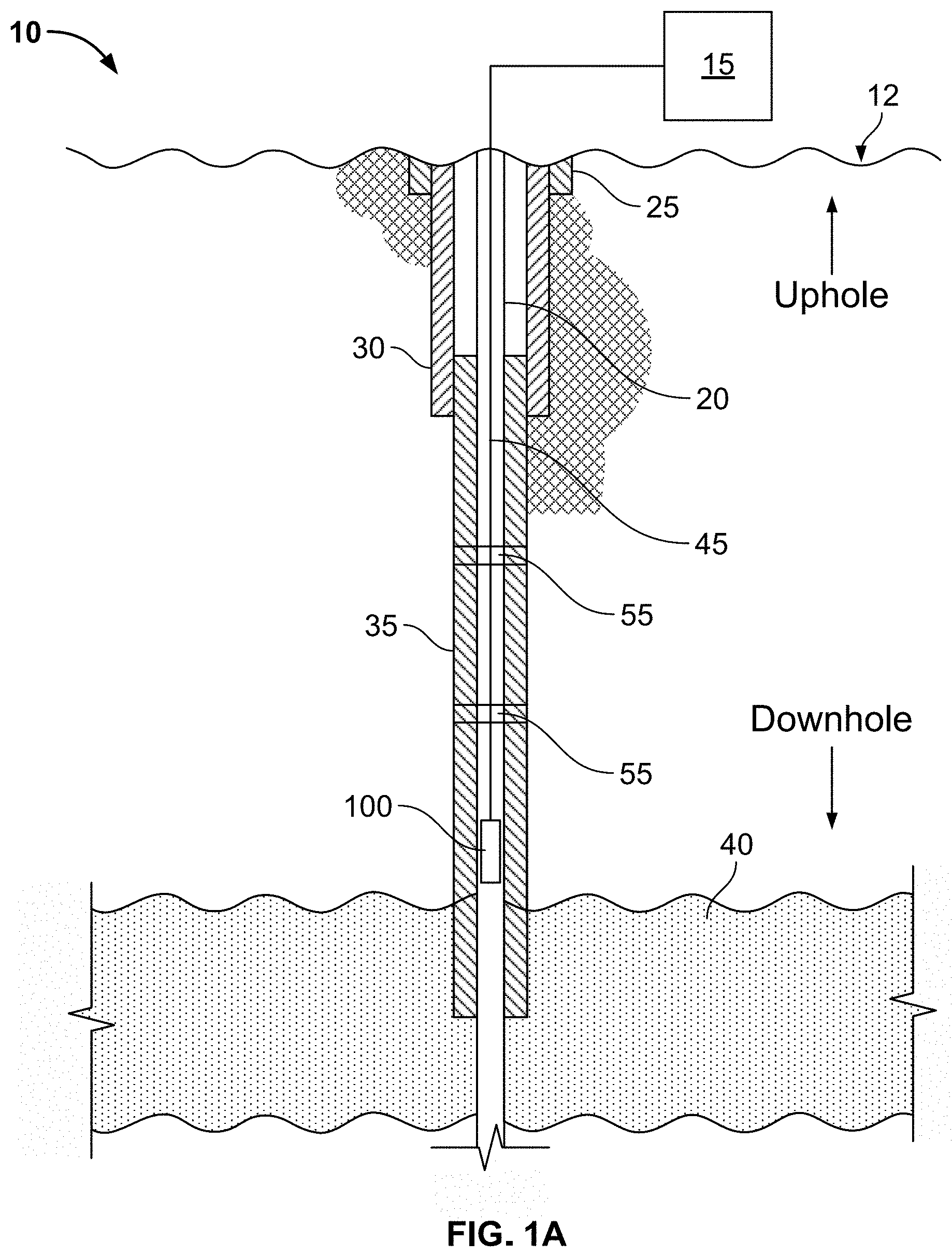 Patent US11781424 — Registering fiber position to well depth in a wellbore — Figure 1