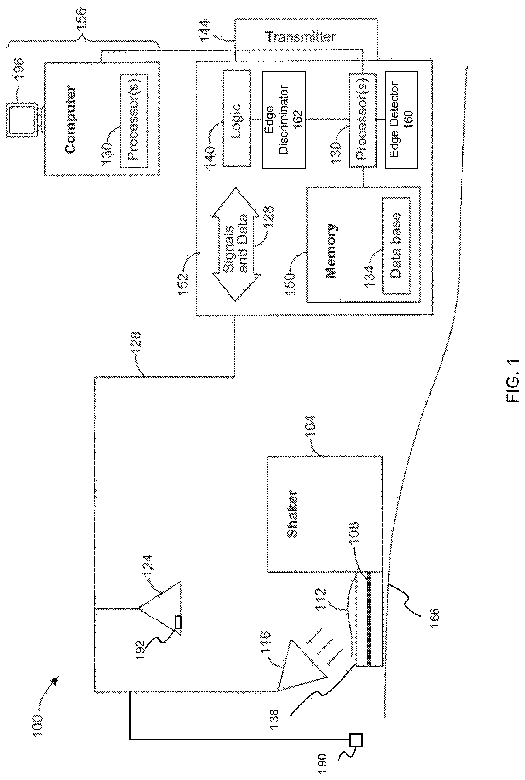 Patent US11781426 — Identifying a line of coherent radiation in a captured image of illuminated downhole particles — Figure 1