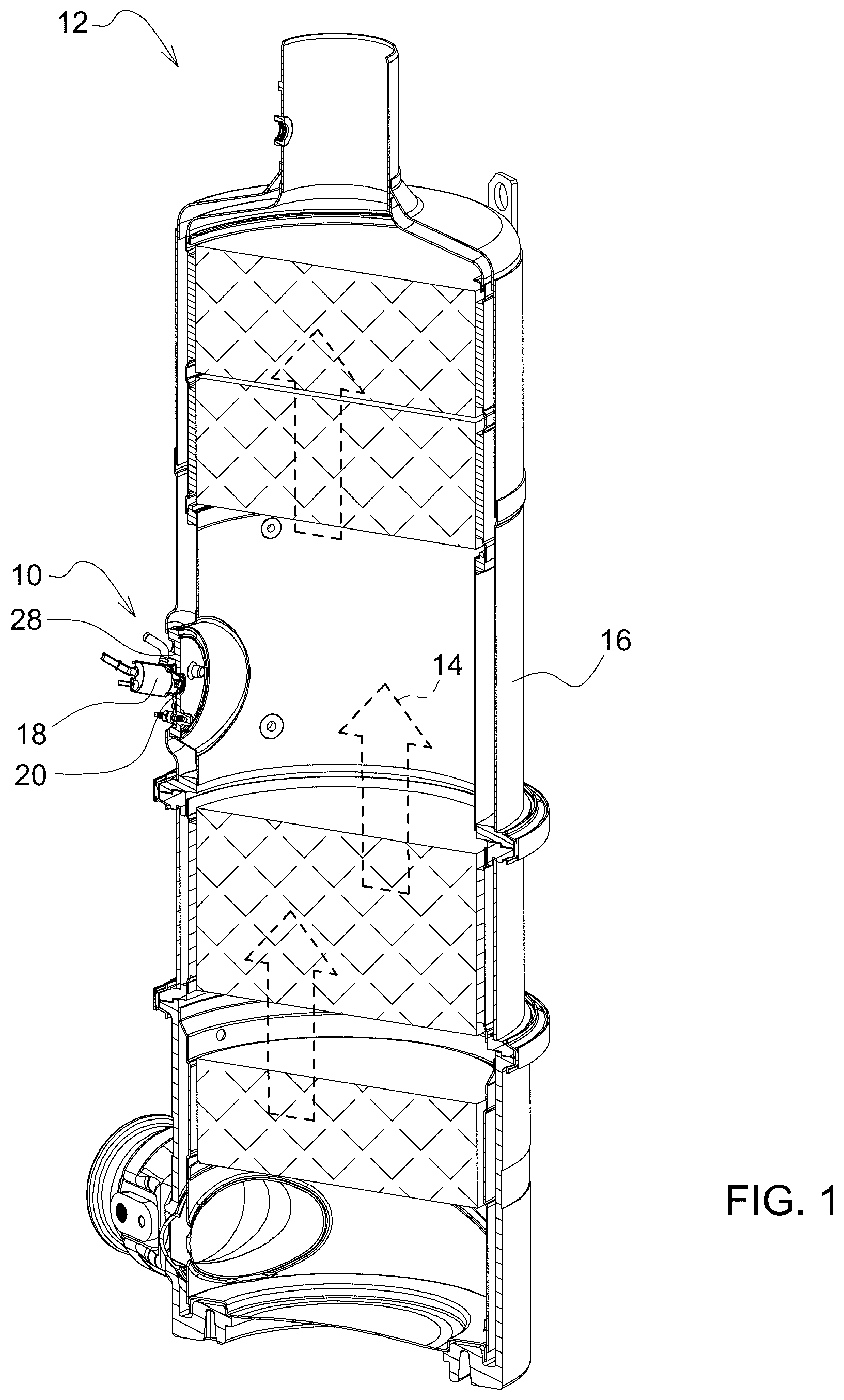 Patent US11781457 — Diesel exhaust fluid injection shield and diesel exhaust fluid injection system — Figure 1