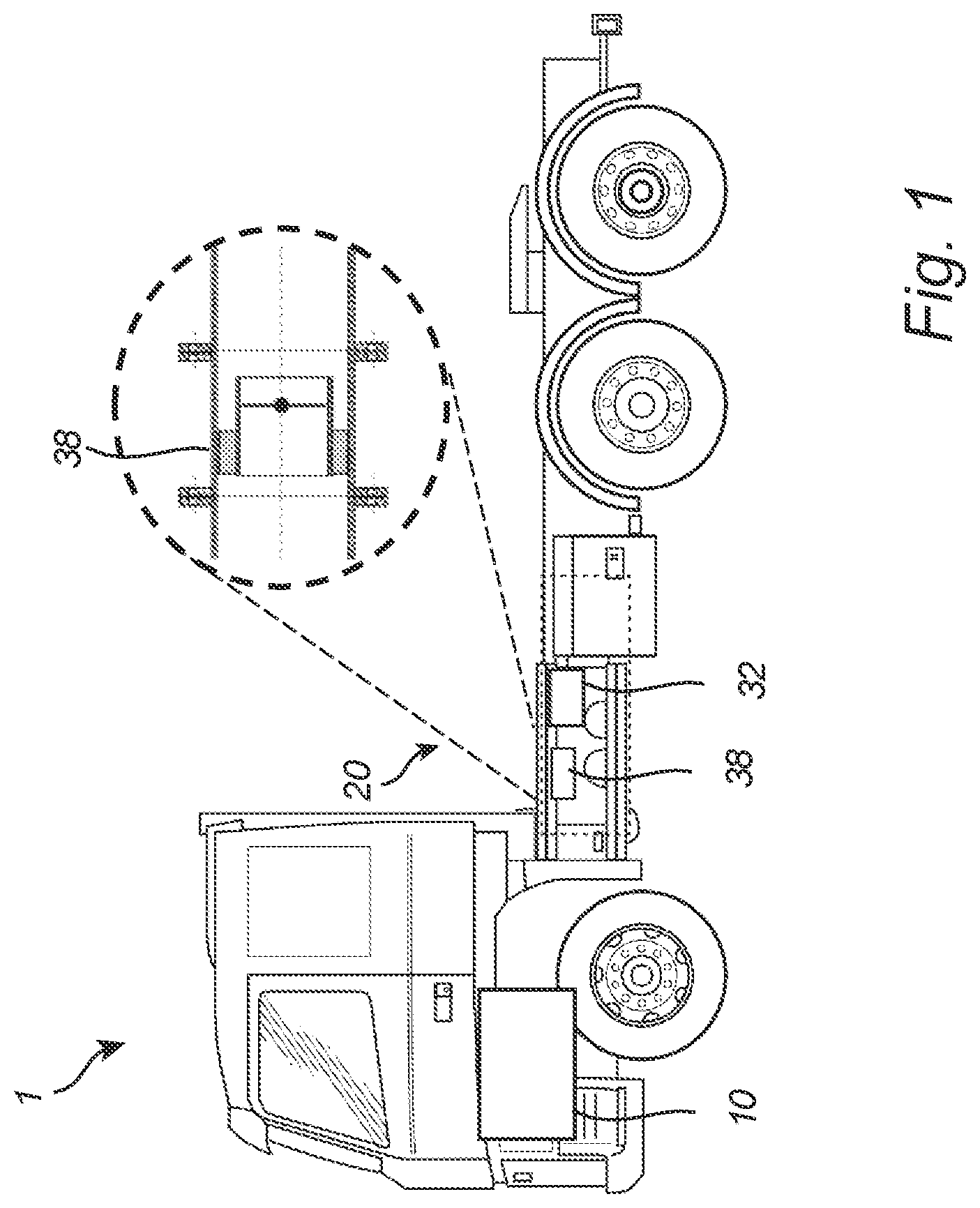 Patent US11781458 — Exhaust aftertreatment arrangement for cleaning exhaust gases — Figure 1