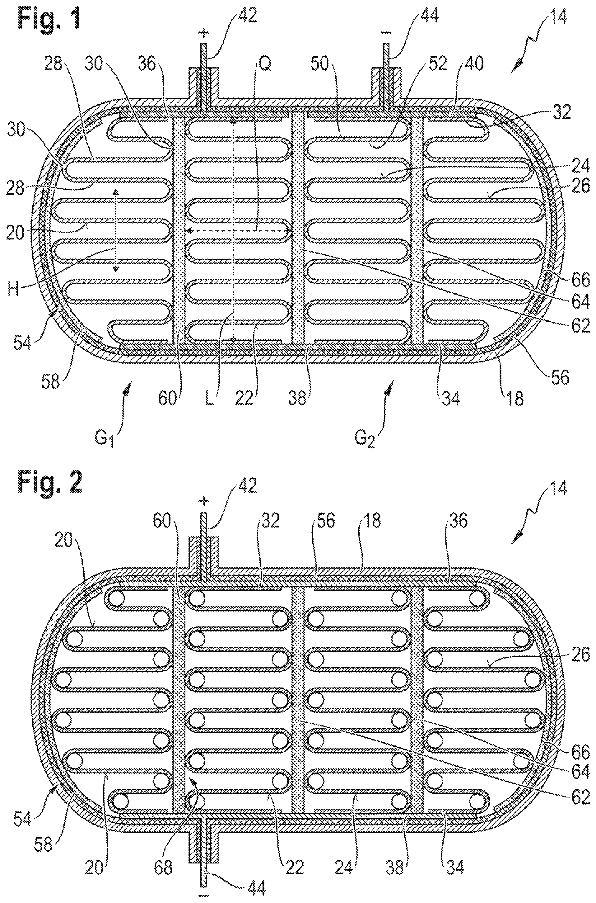 Patent US11781459 — Heating unit for an exhaust-gas system of an internal combustion engine — Figure 1