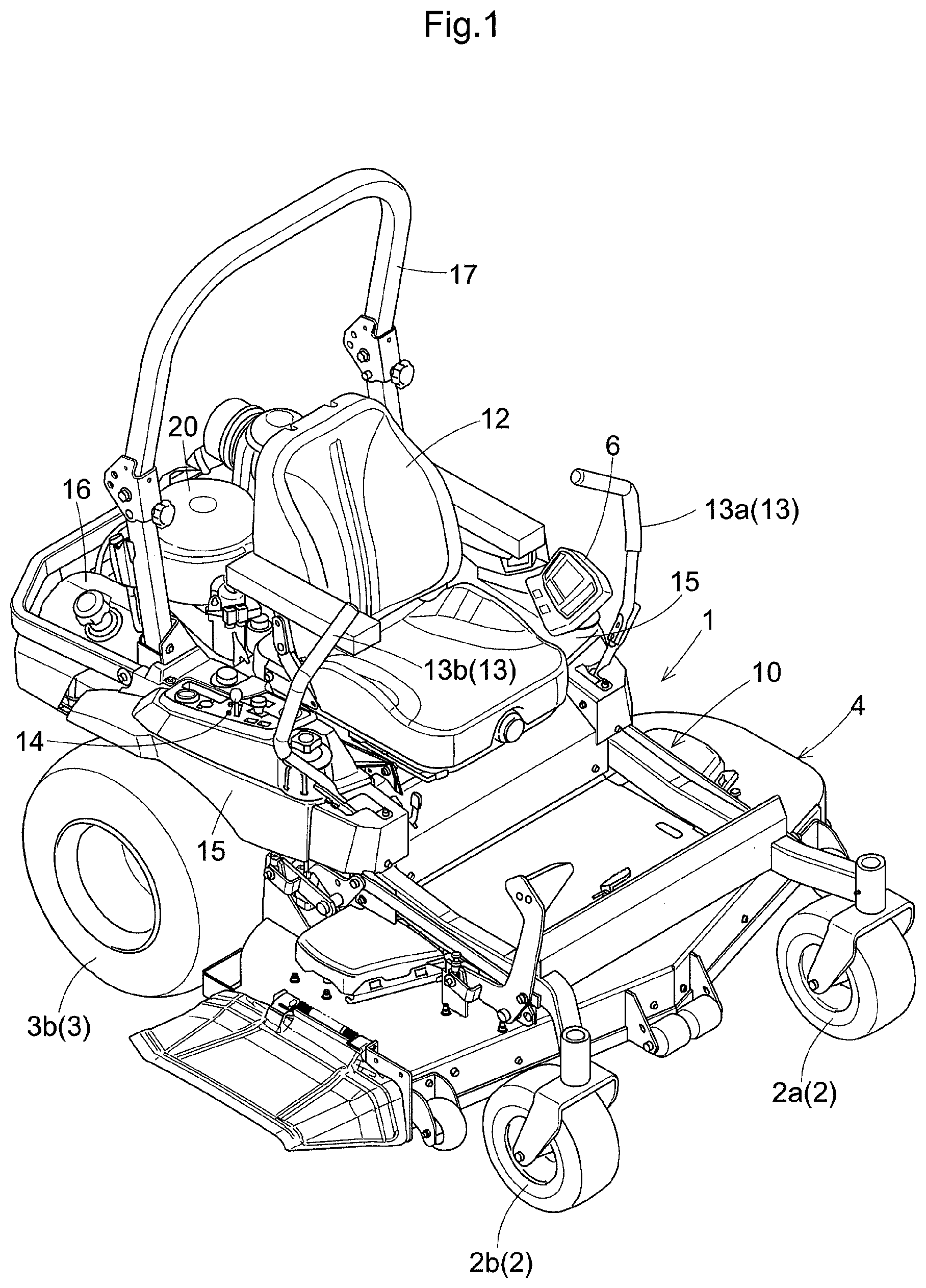 Patent US11781463 — Work vehicle including DPF — Figure 1