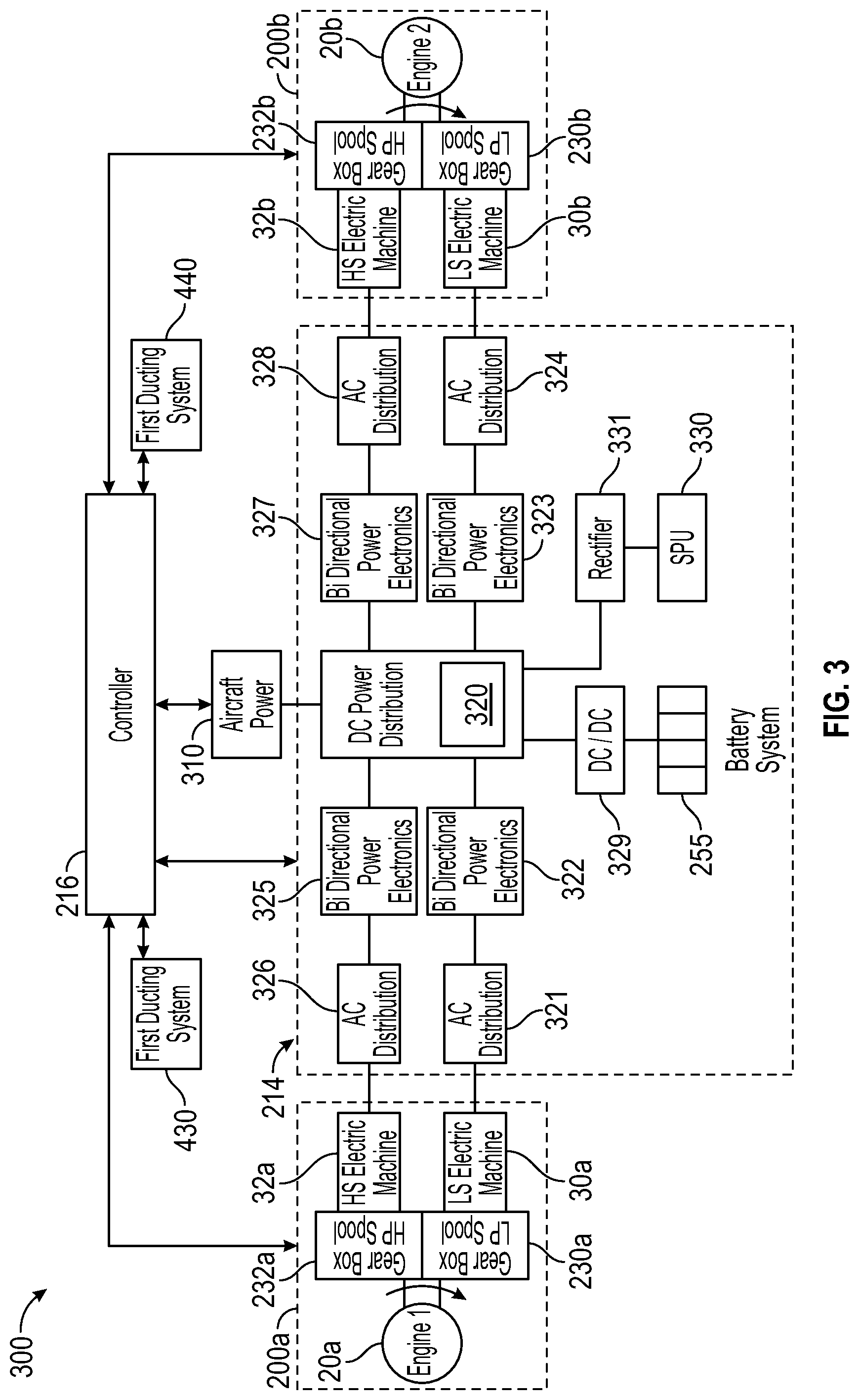 Patent US11781477 Figure 3 – Hybrid-electric single engine descent failure management